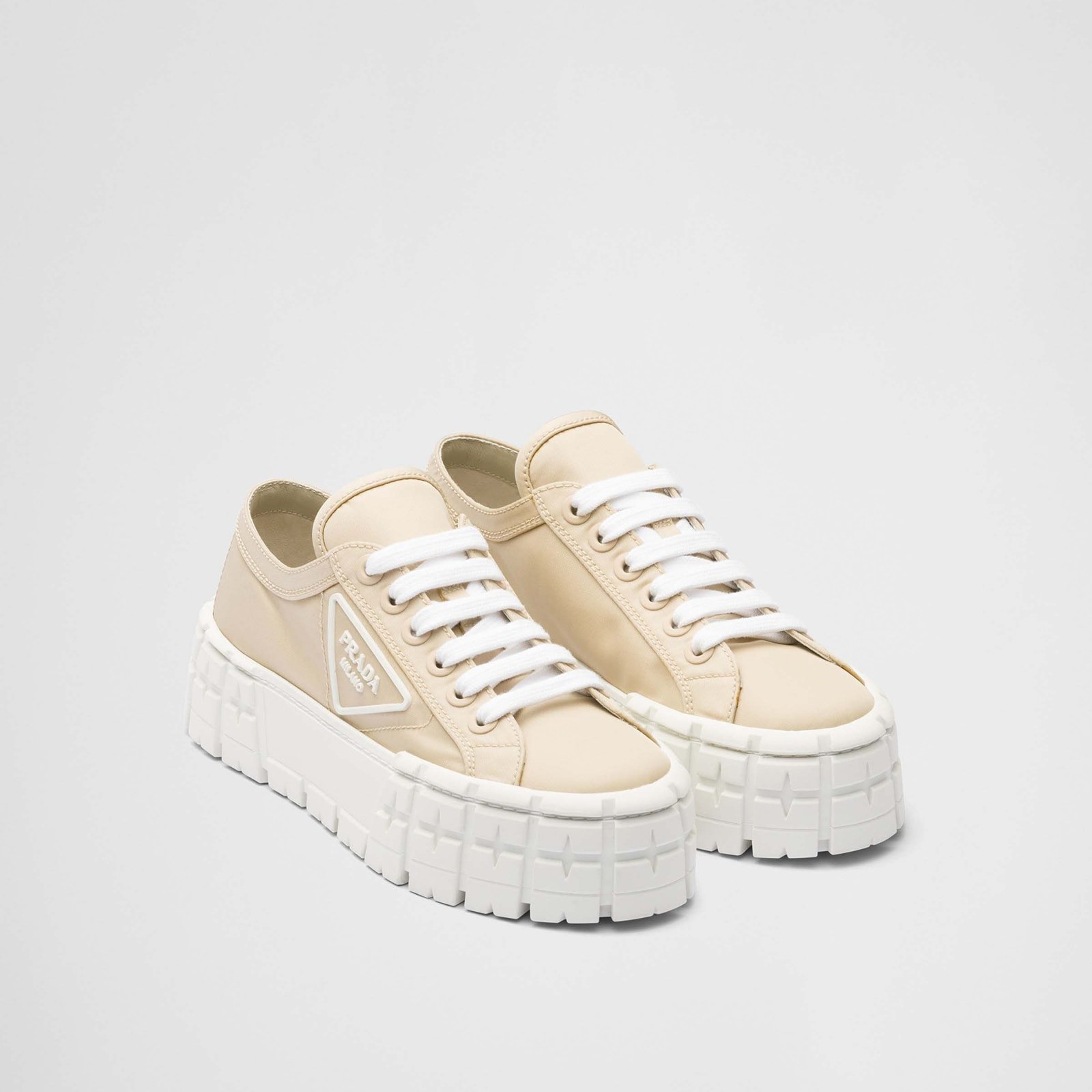 Prada Double Wheel Re-Nylon Gabardine Sneakers