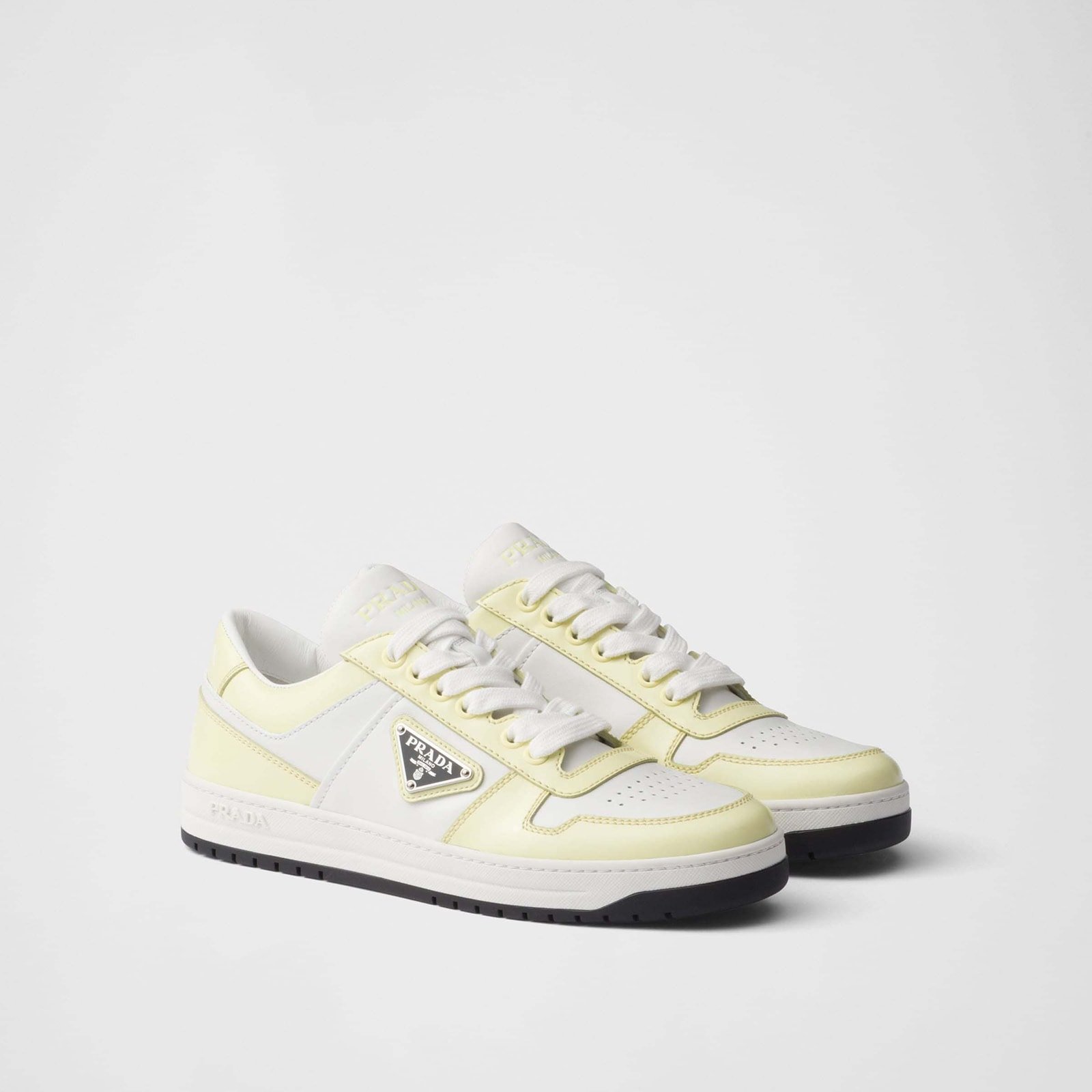 Prada Downtown Leather Sneakers