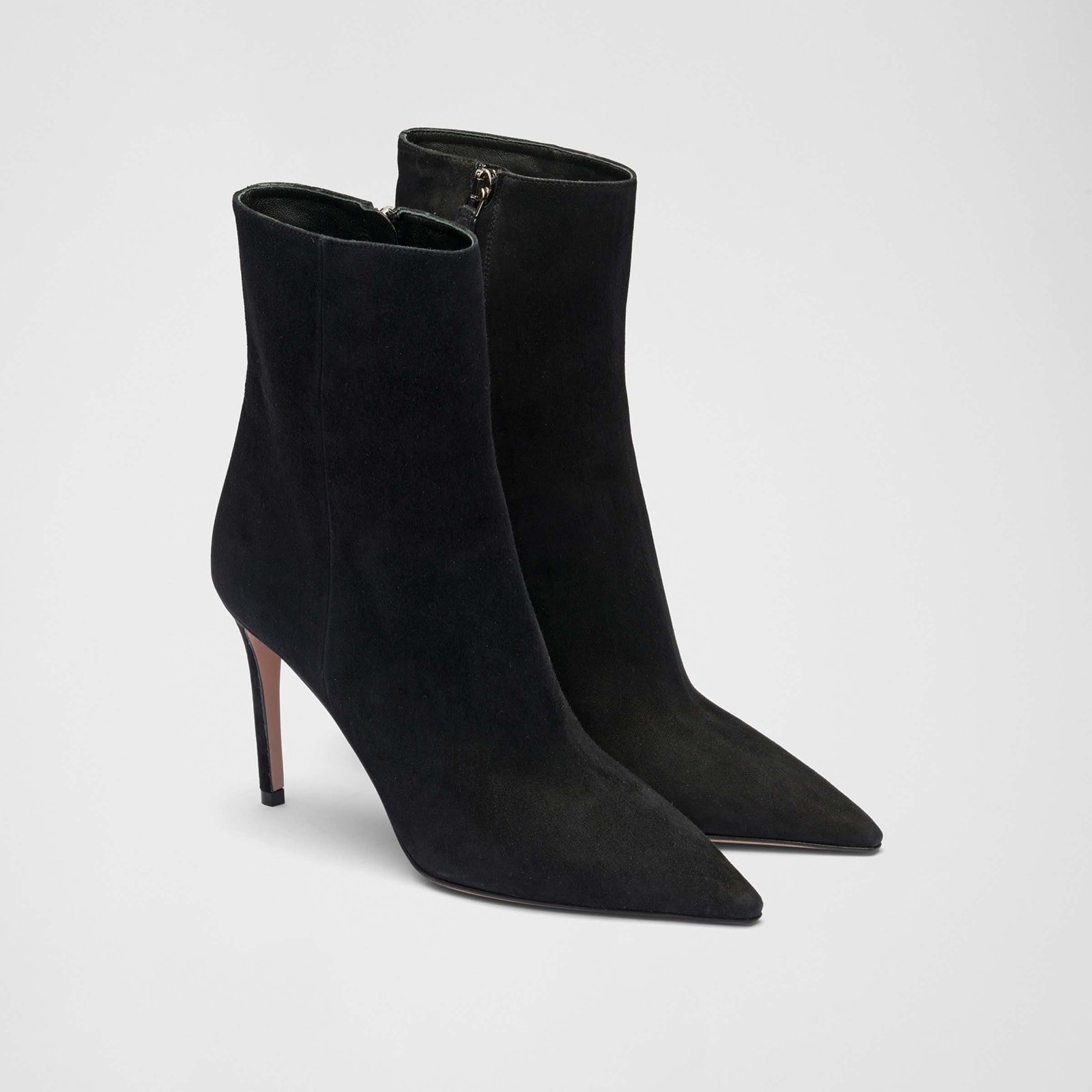 Prada High-Heeled Suede Booties