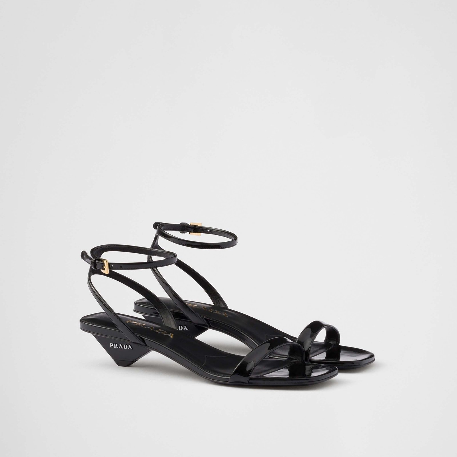 Prada Patent Leather Sandals