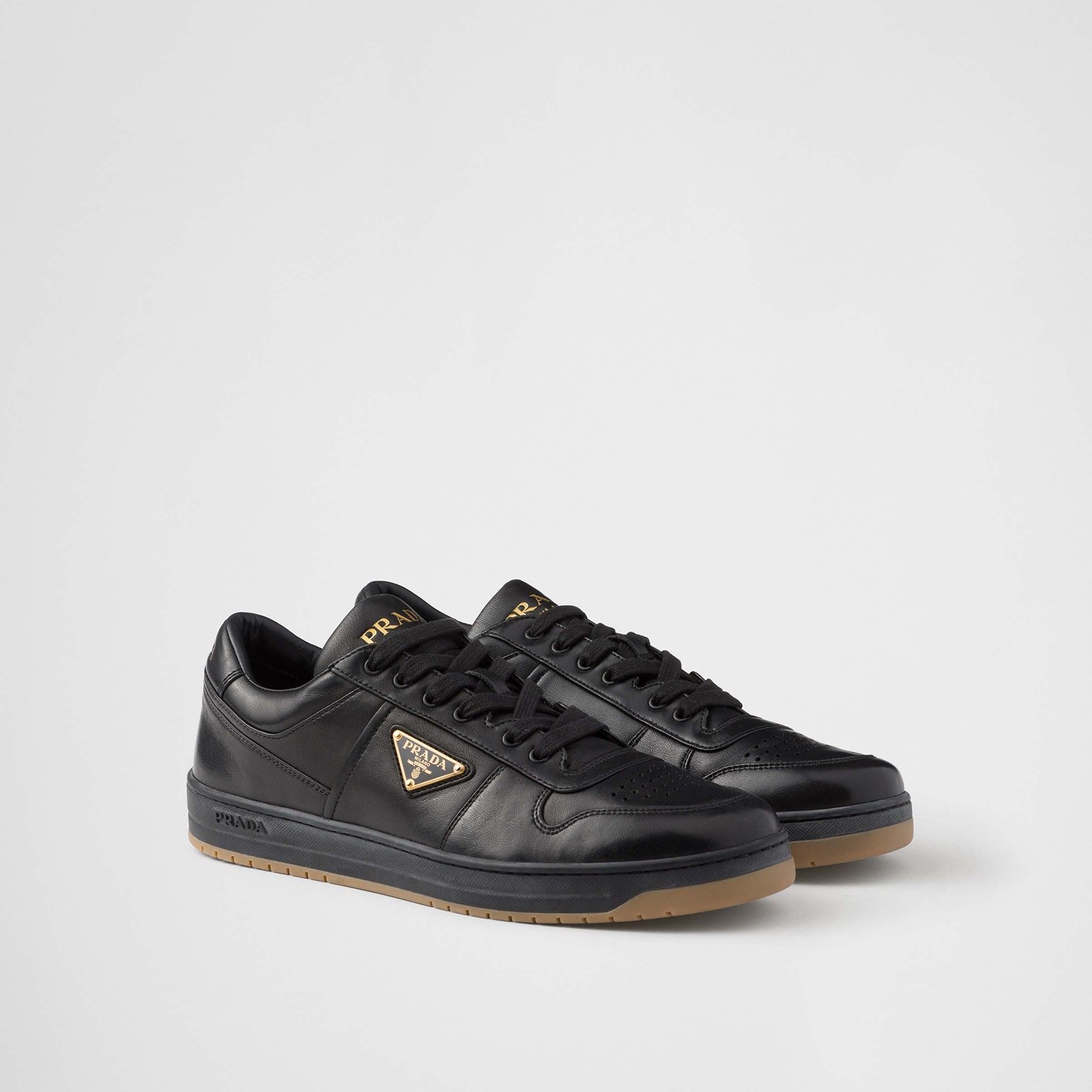 Prada Downtown Nappa Leather Sneakers
