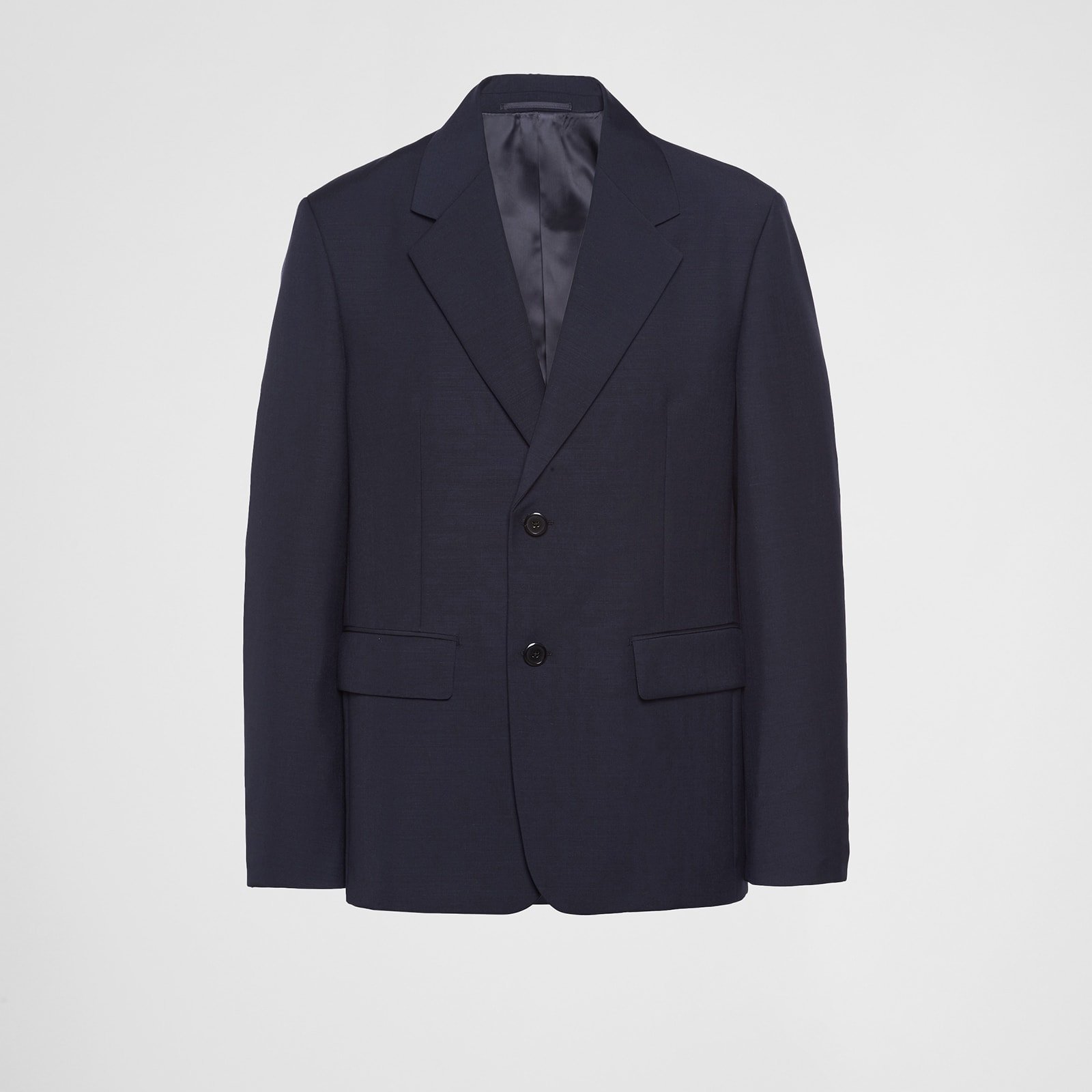 Prada Single-Breasted Wool And Mohair Jacket