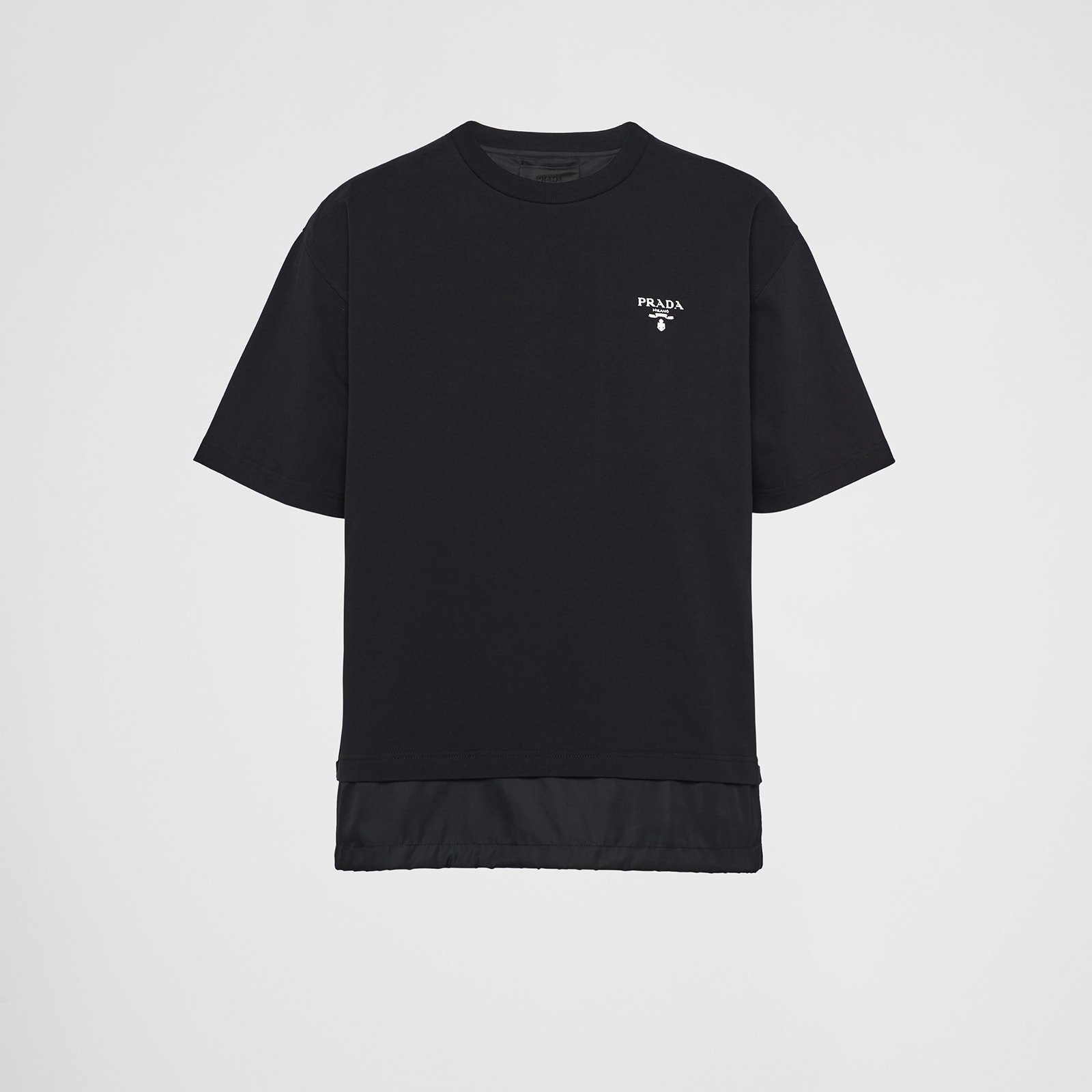 Prada Jersey And Re-Nylon T-Shirt