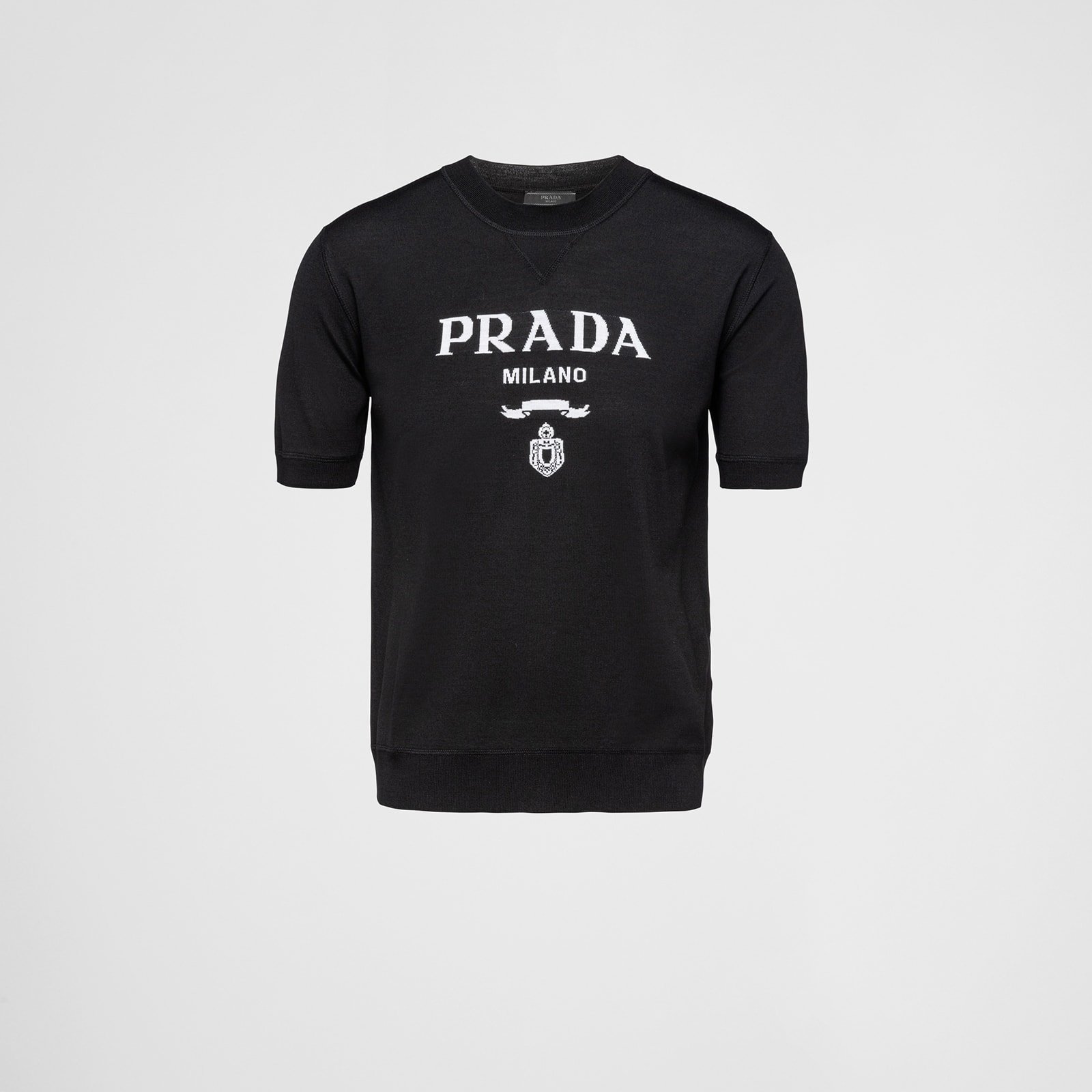 Prada Superfine Wool Crew-Neck Sweater