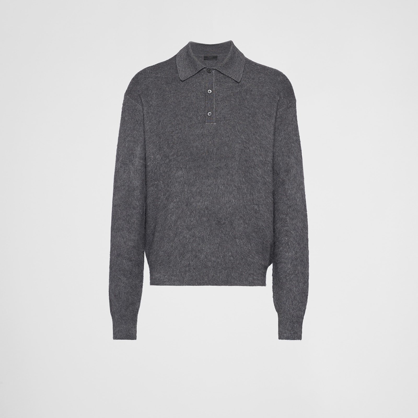 Prada Cashmere And Silk Polo Sweater