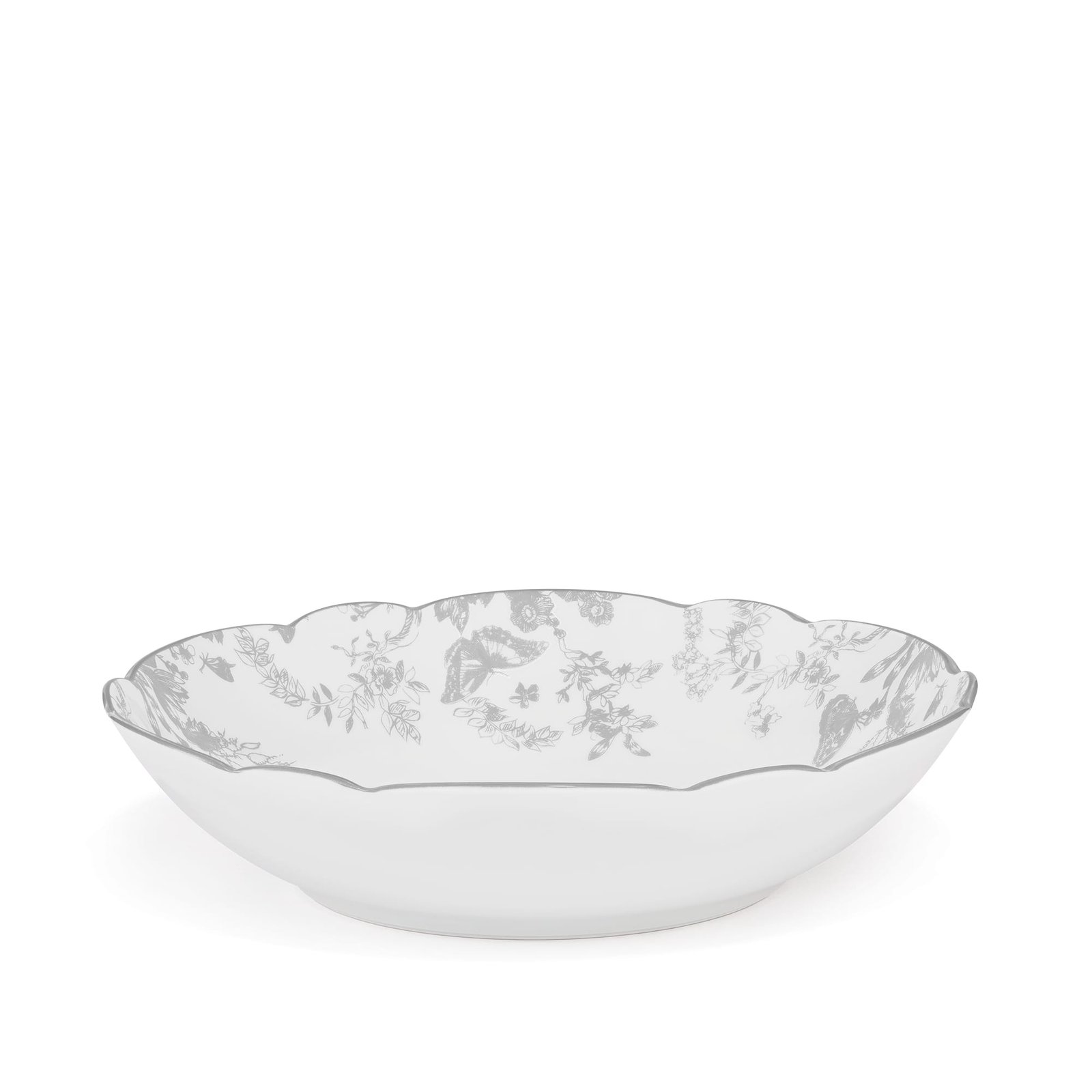 DIOR Pasta Plate White and Gray Toile de Jouy