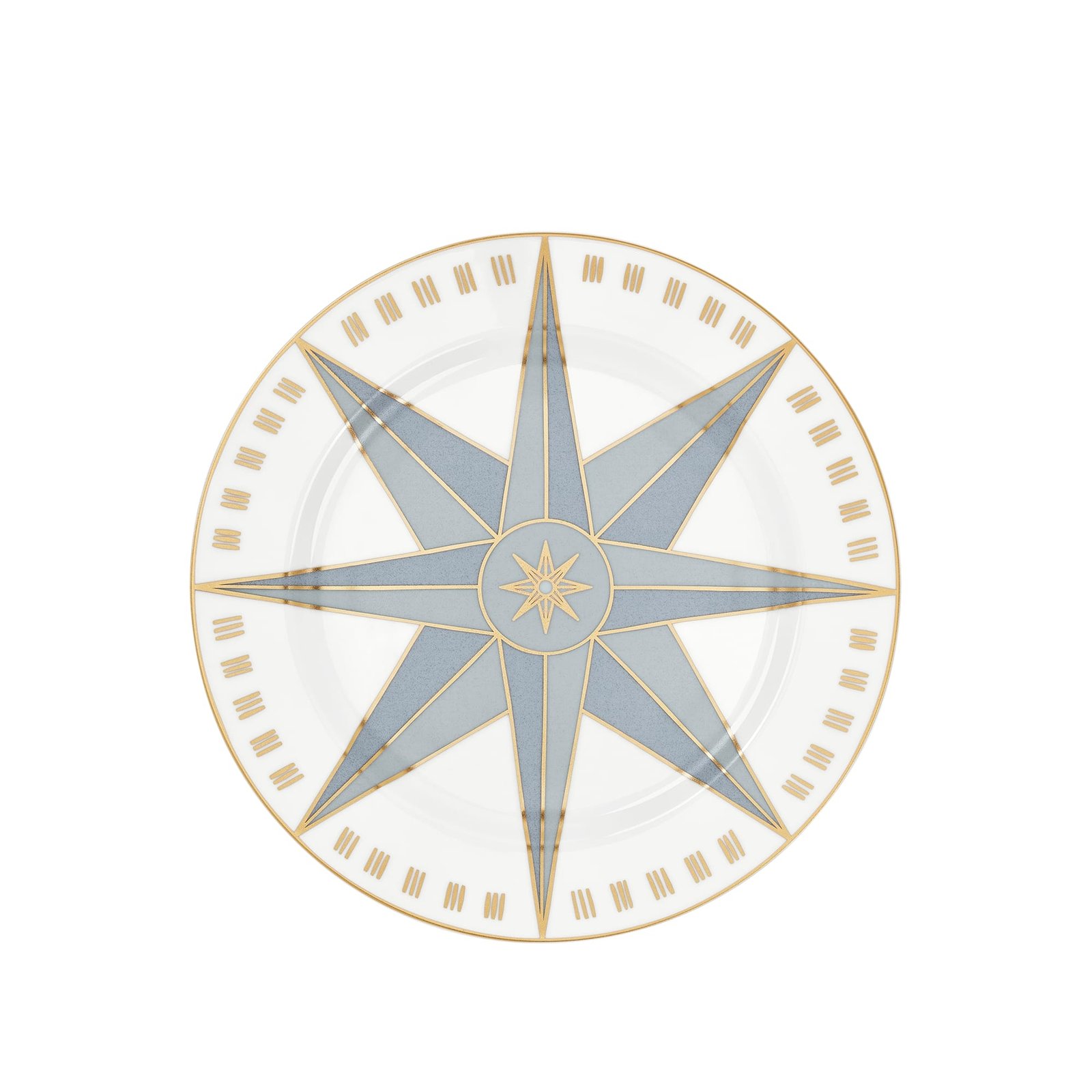 DIOR Dessert Plate Aquamarine Wind Rose