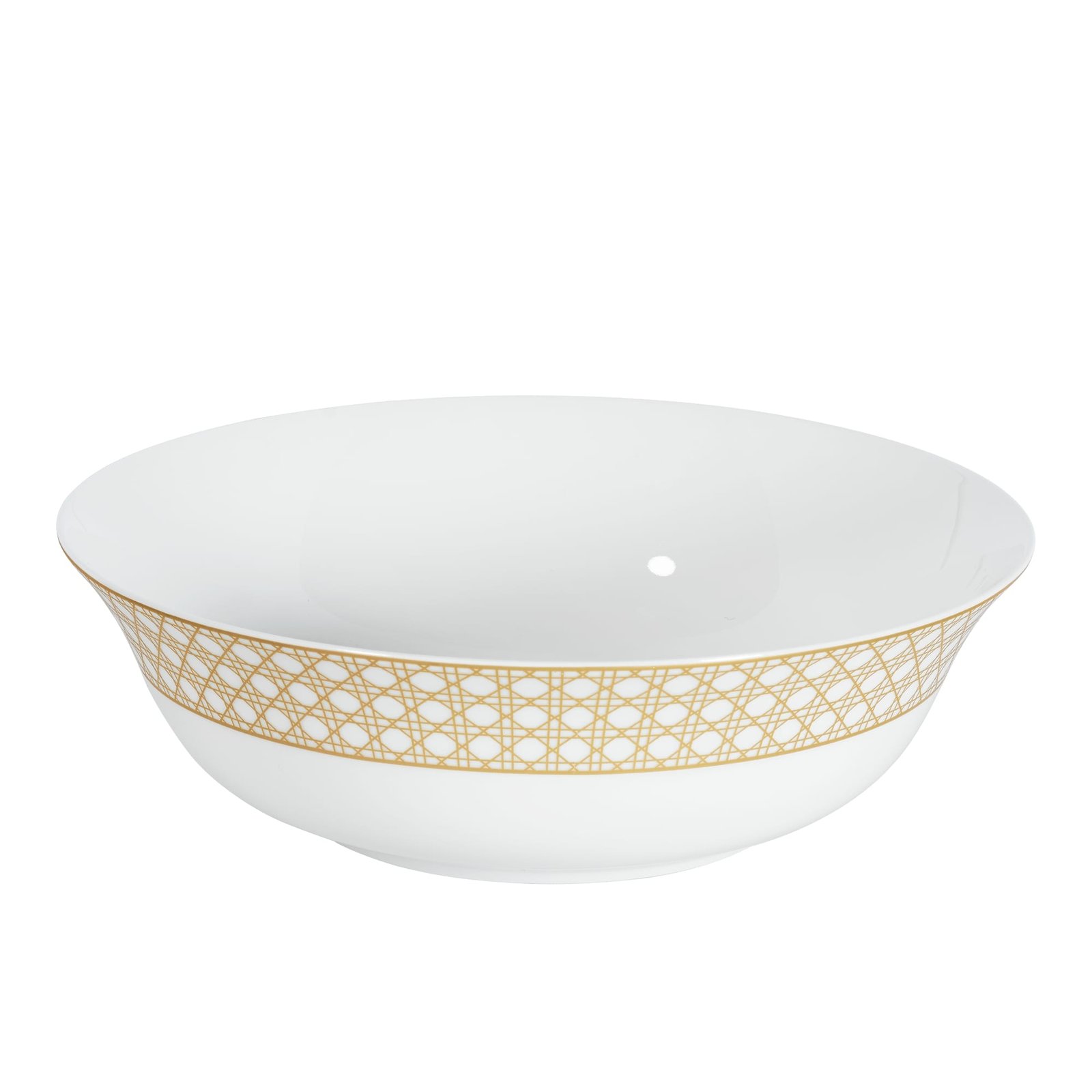 DIOR Salad Bowl Gold-Tone Cannage Montaigne