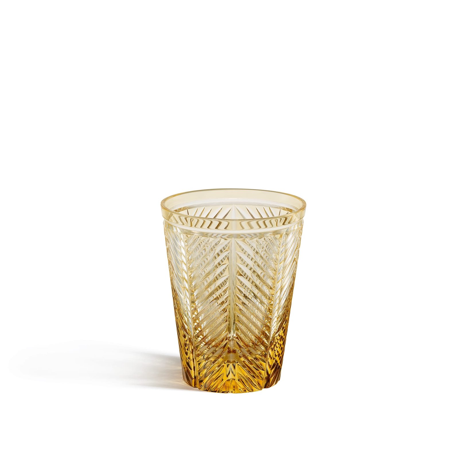 DIOR Water Glass Chevrons Amber-Colored