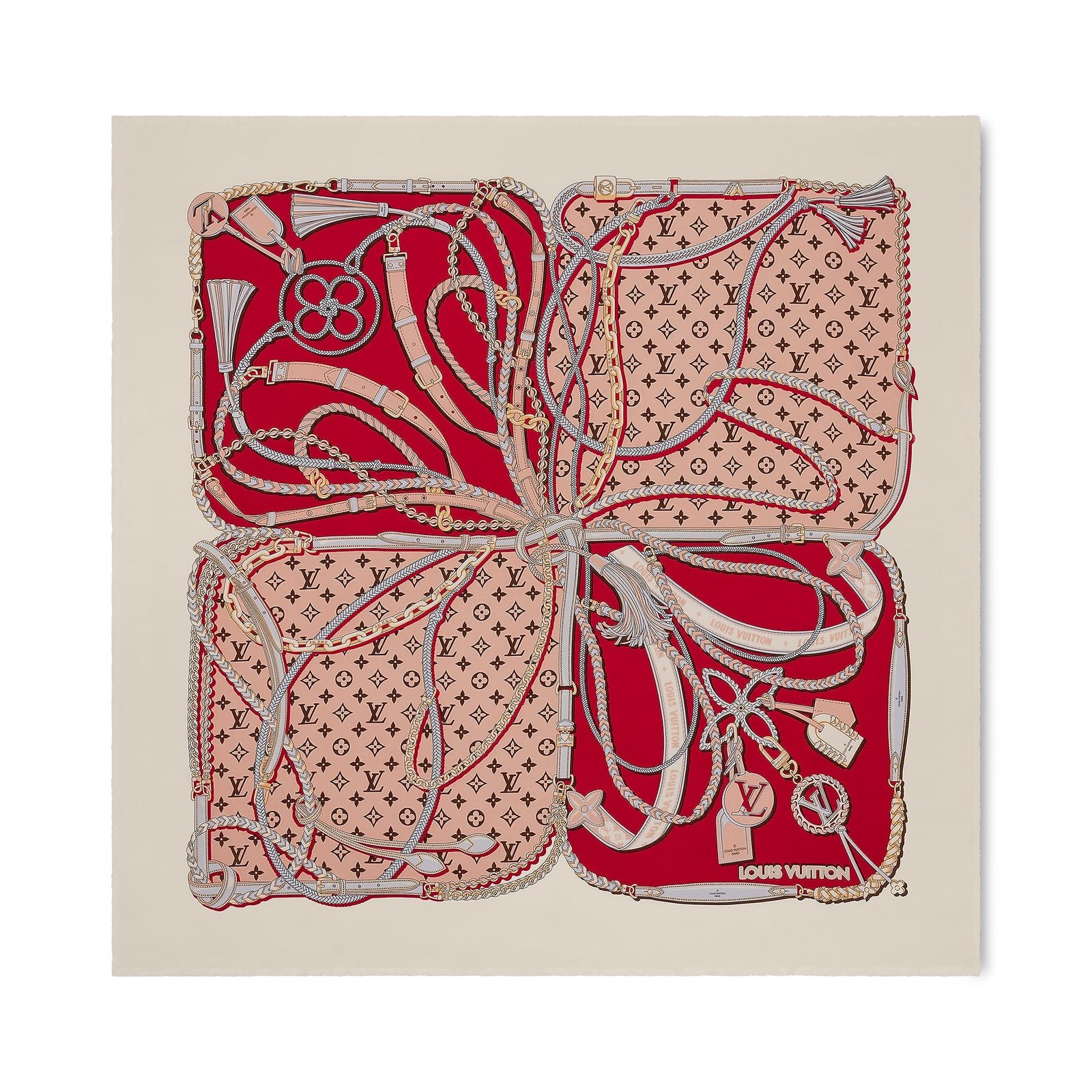 Louis Vuitton Mix & Straps Shawl