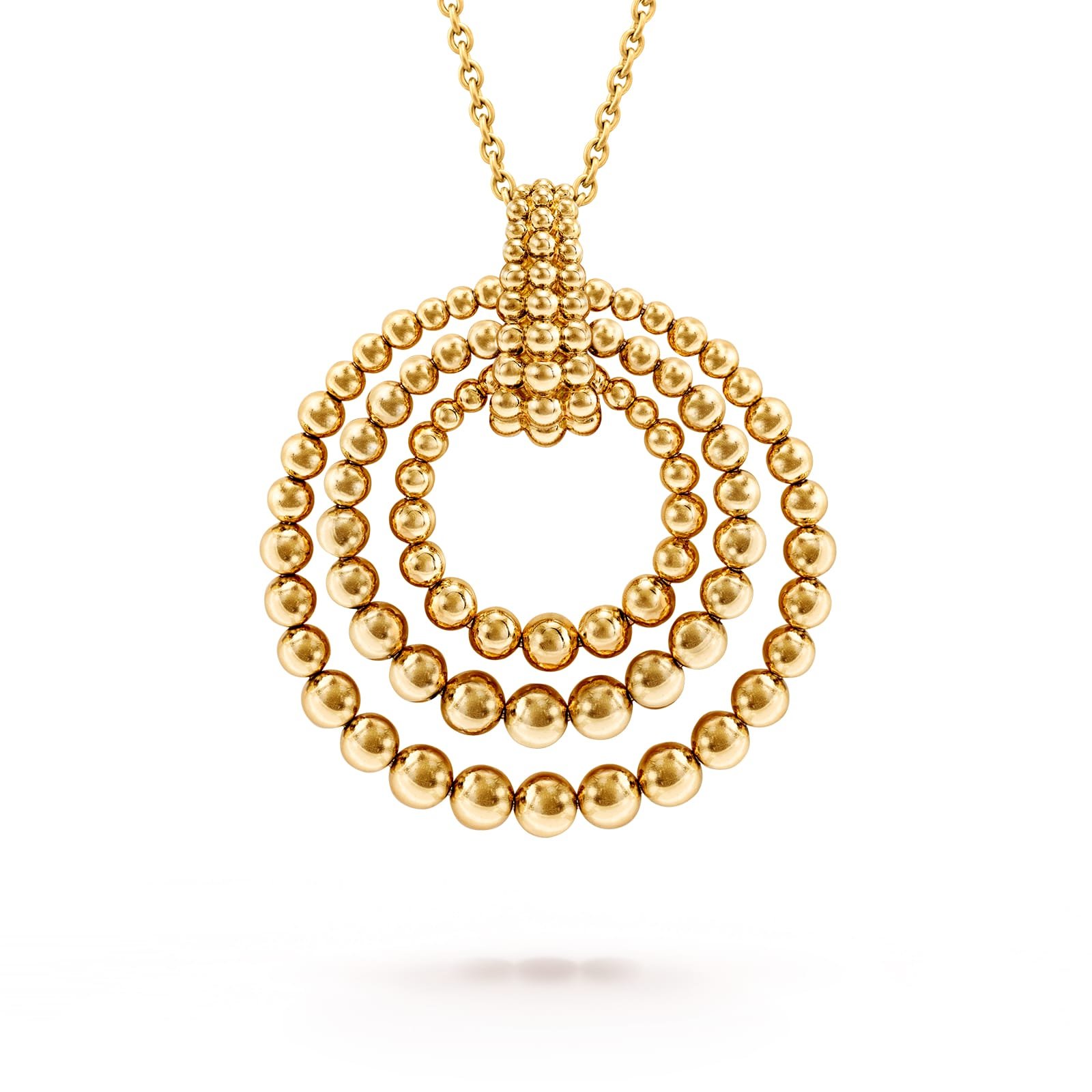 Van Cleef & Arpels Perlee Couleurs Transformable Long Necklace 18K Yellow Gold Coral Onyx Turquoise