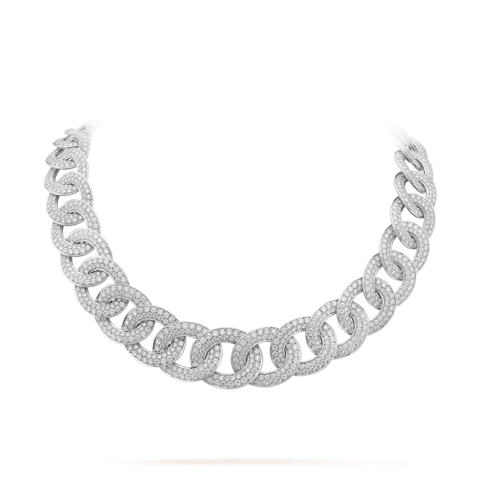 Van Cleef & Arpels Olympia Necklace 18K White Gold Diamond
