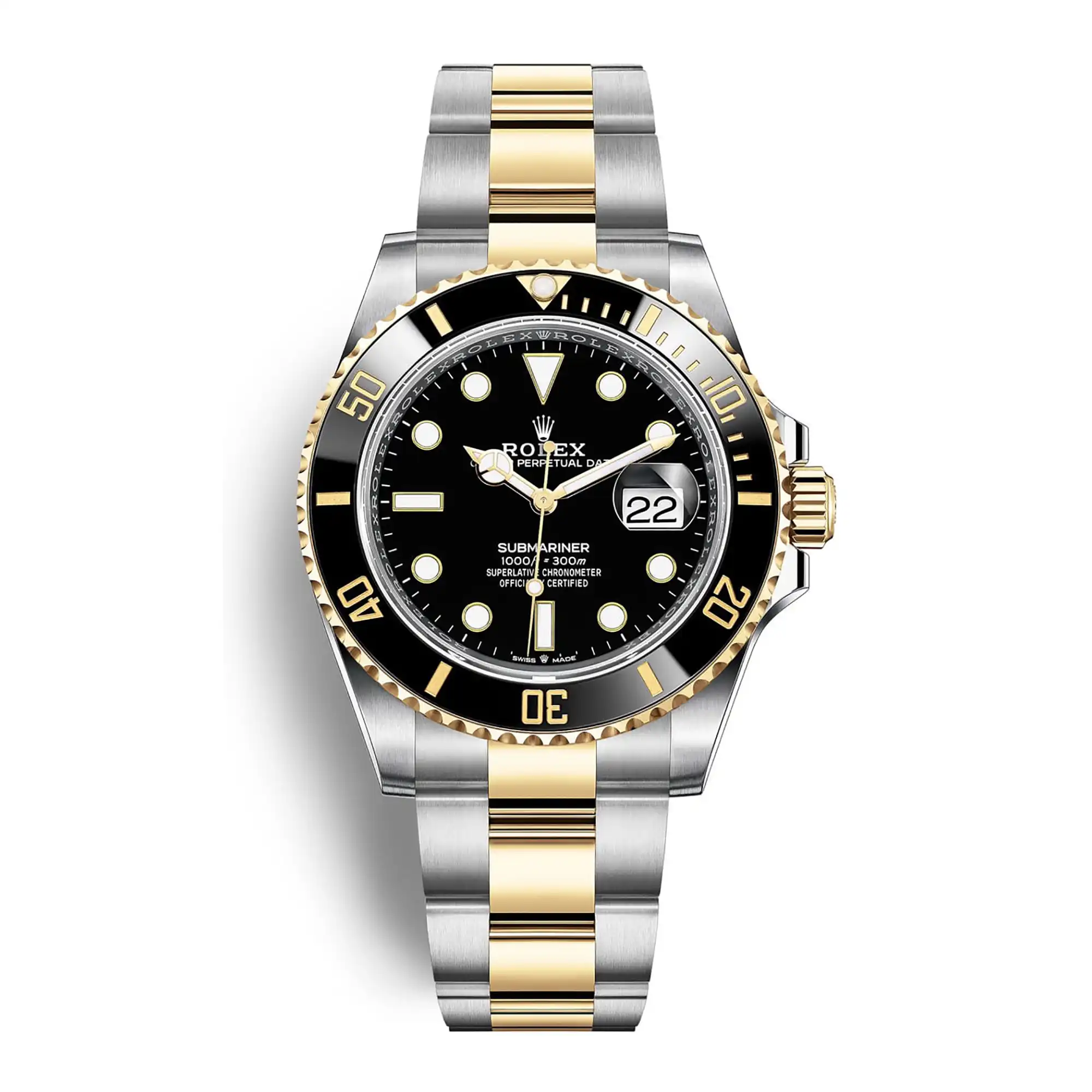 BEST FAKE ROLEX REPLICA WATCH SUBMARINER DATE YELLOW GOLD 126613LN 0002 CLEAN