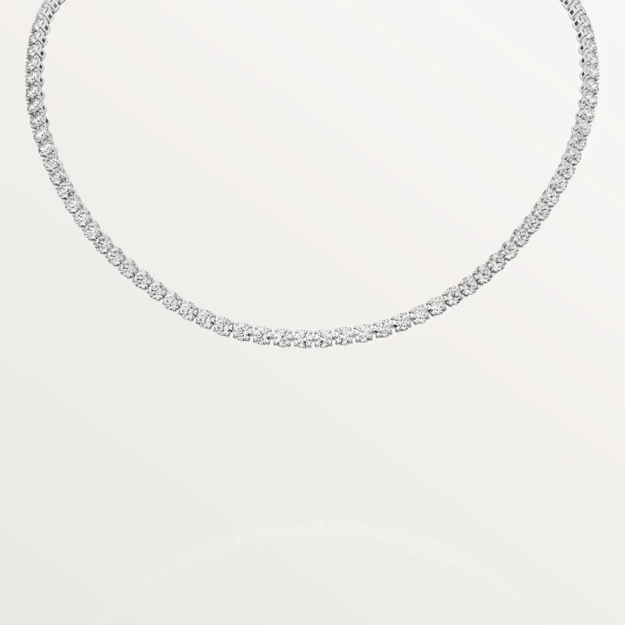 Essential Lines necklace platinum set with 93 brilliantcut Cartier H7000350