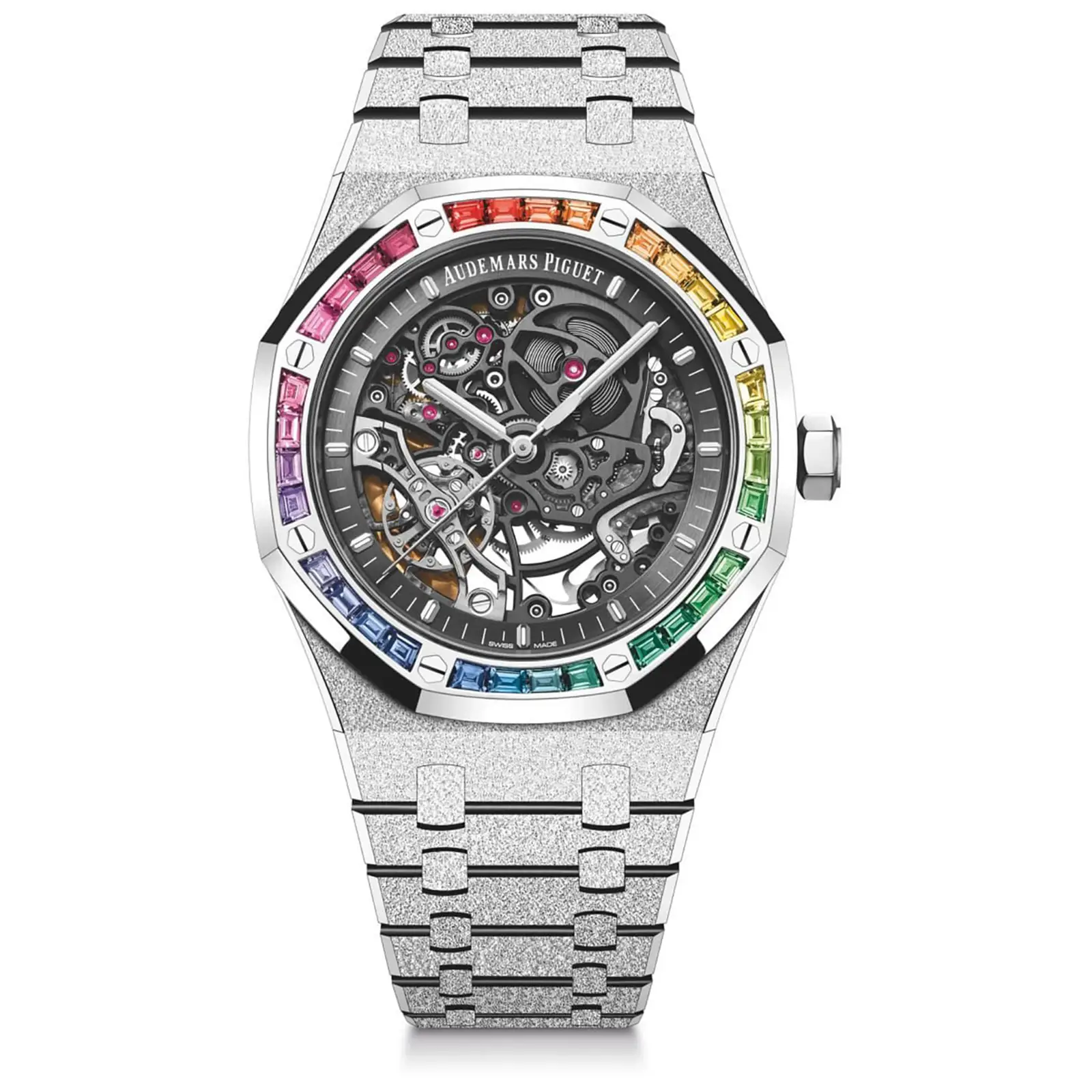 Fake Audemars Piguet Replica Watch AA royal oak frosted gold double balance wheel openworked 15412bcyg1224bc03