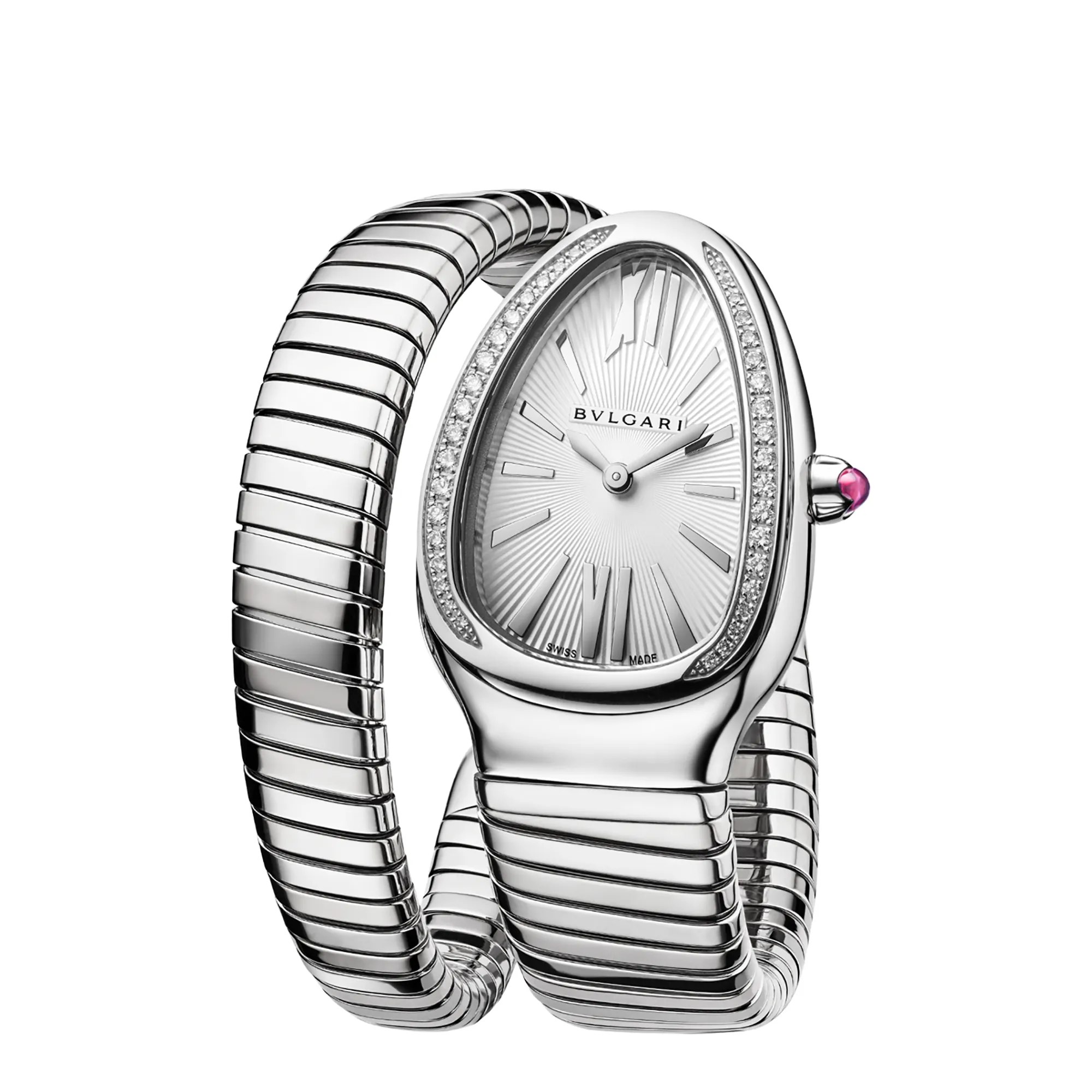 Fake Diamond Watch Bvlgari Replica Watch 101827 2000B