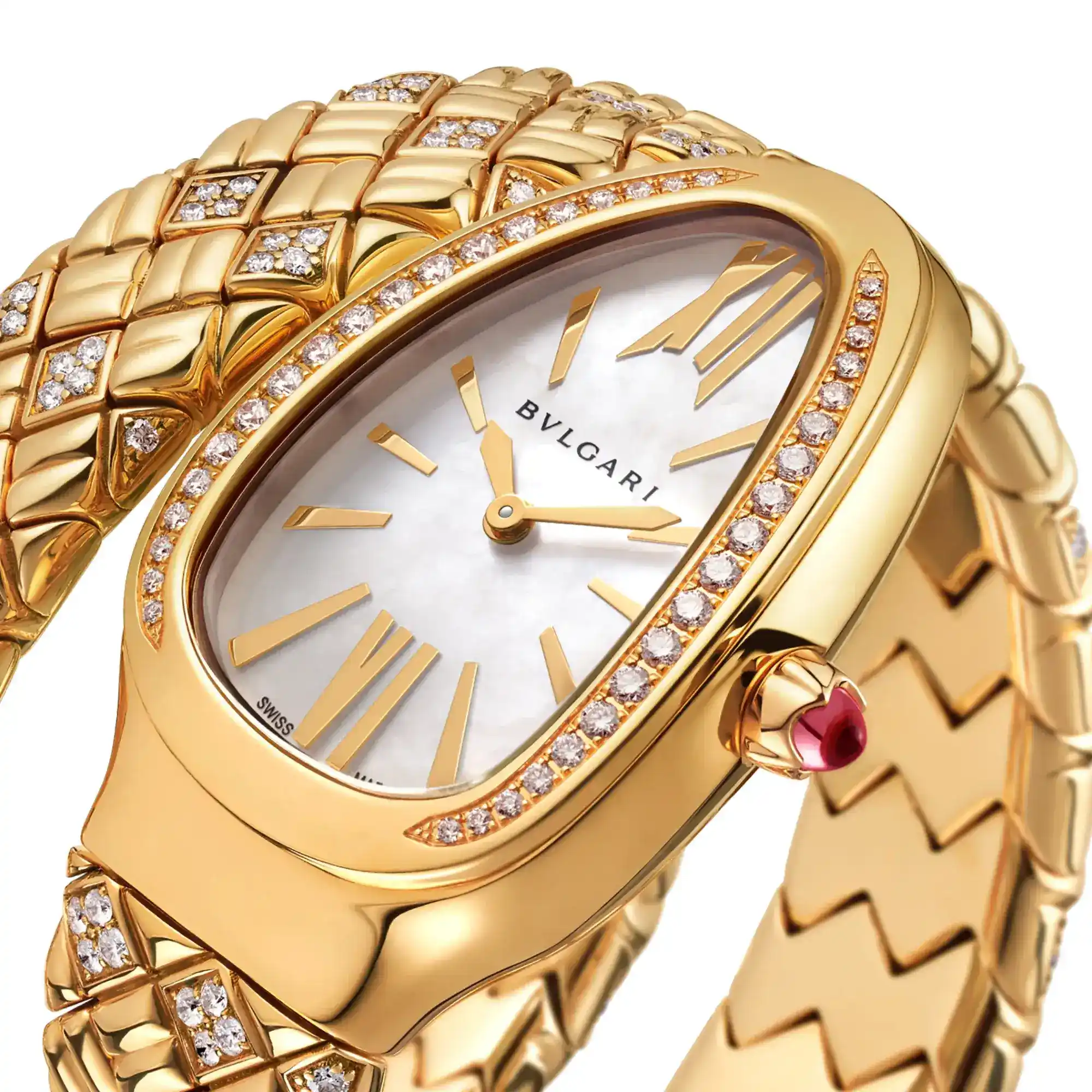 Fake Diamond Watch Bvlgari Replica Watch 103747 2000B