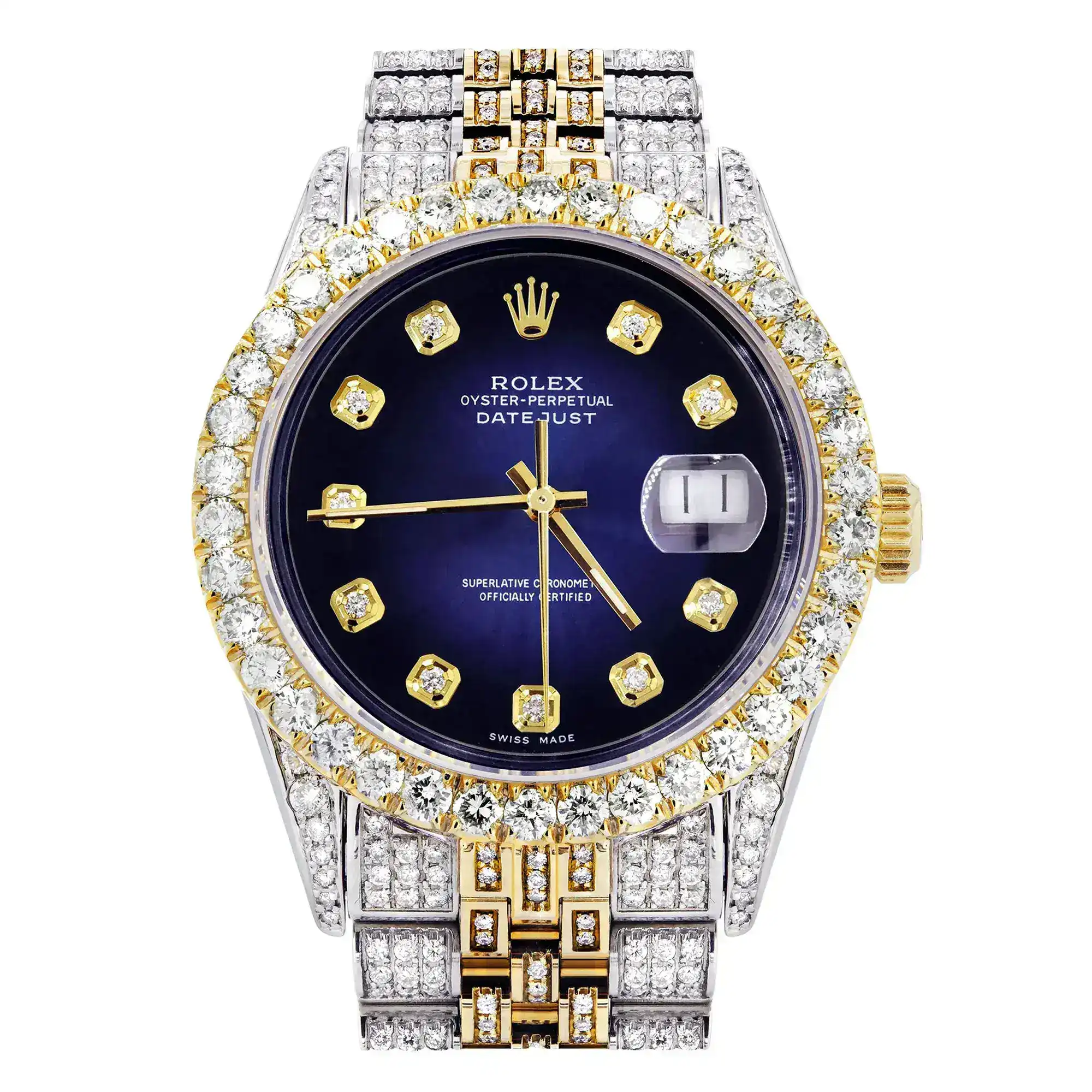 Fake Diamond Watch Iced Out Rolex Replica 001