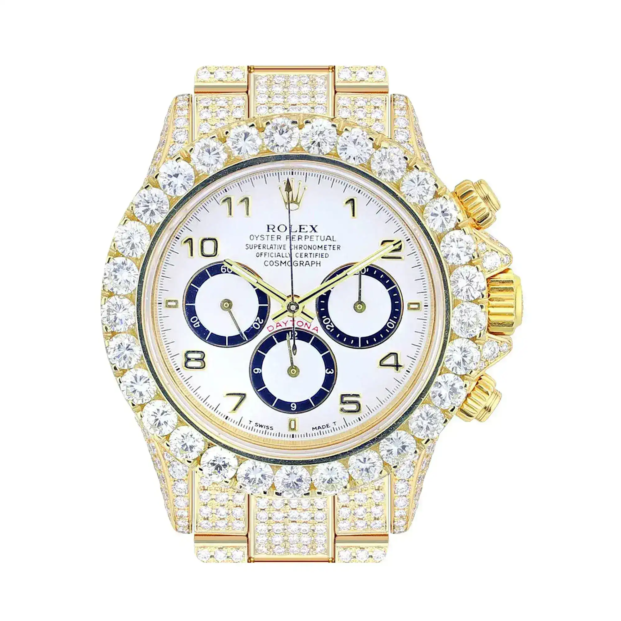 Fake Diamond Watch Iced Out Rolex Replica 038