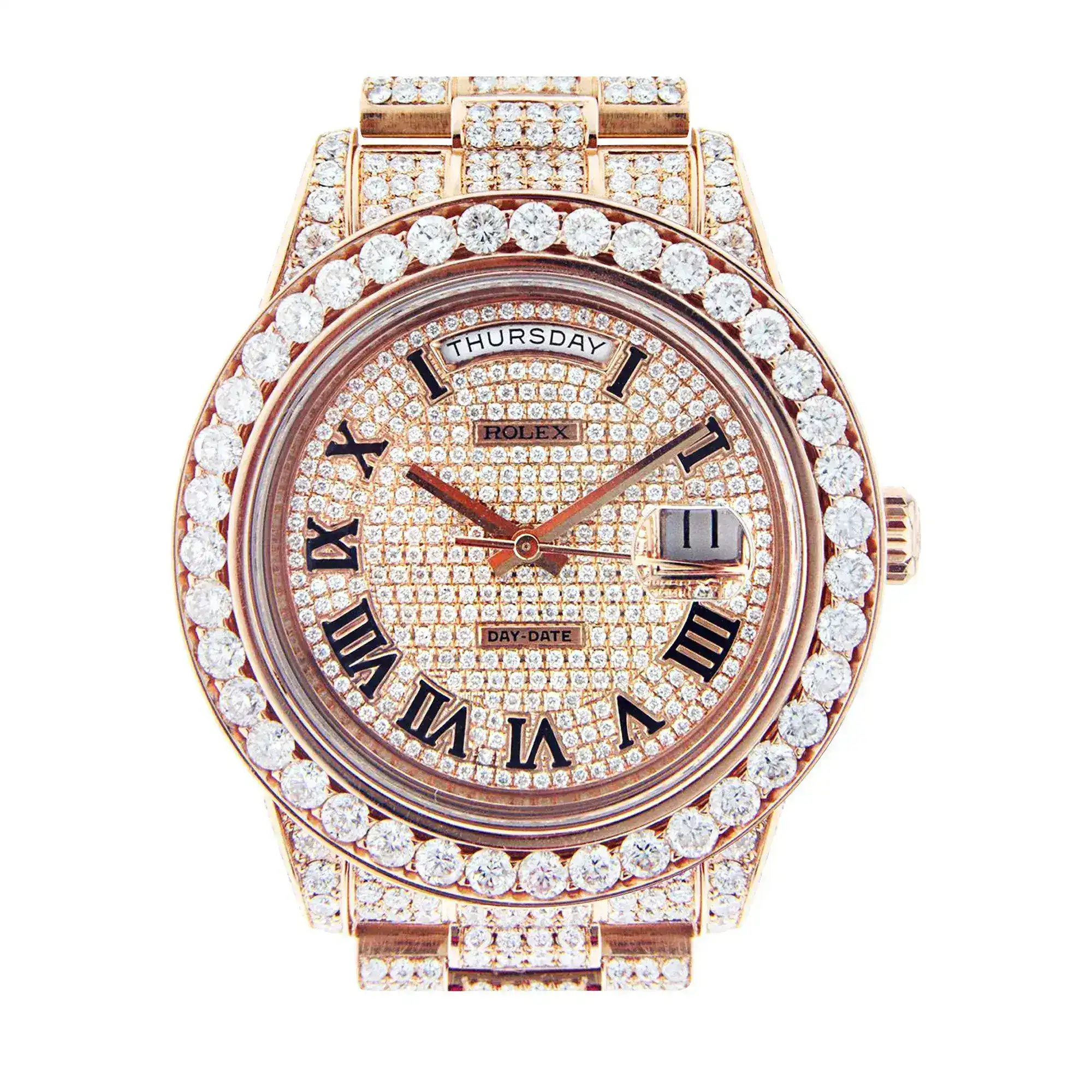 Fake Diamond Watch Iced Out Rolex Replica 039