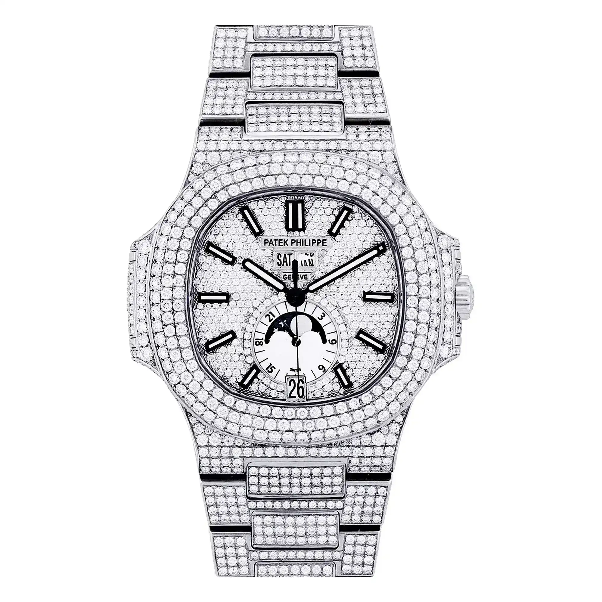 Fake Diamond Watch Iced Out Rolex Replica 043