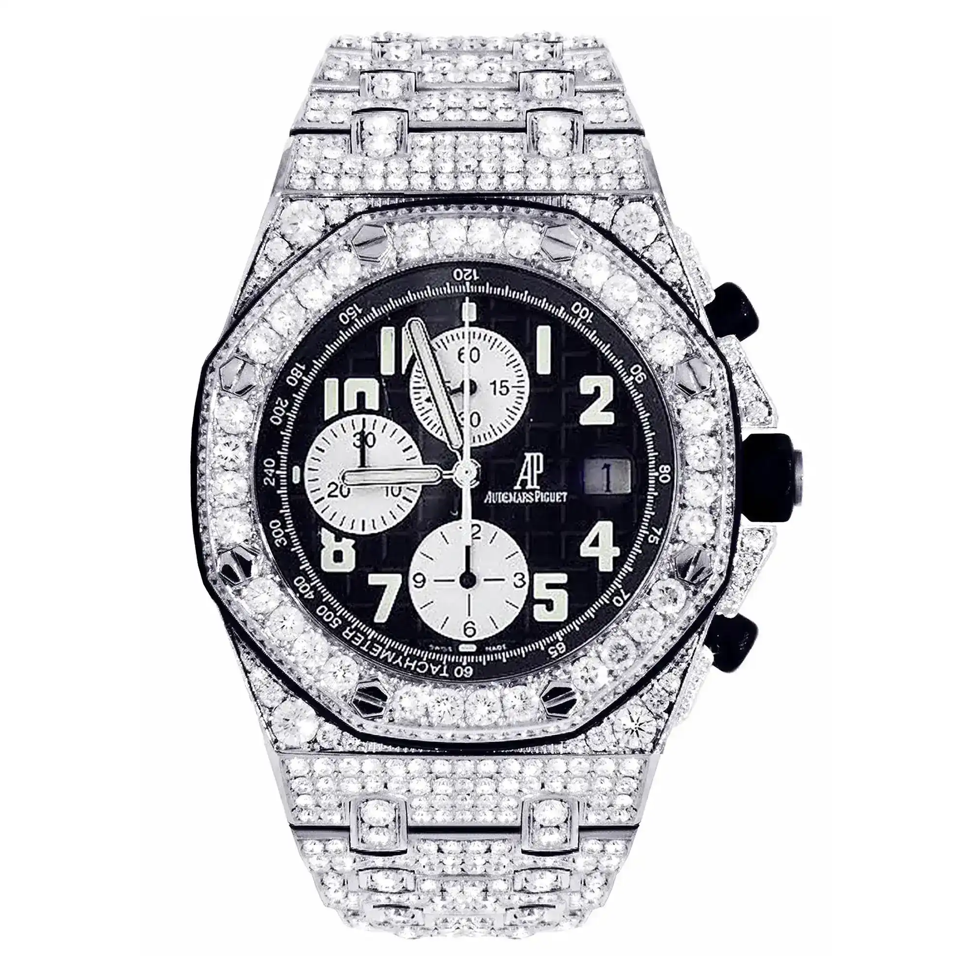 Fake Diamond Watch Iced Out Rolex Replica 048