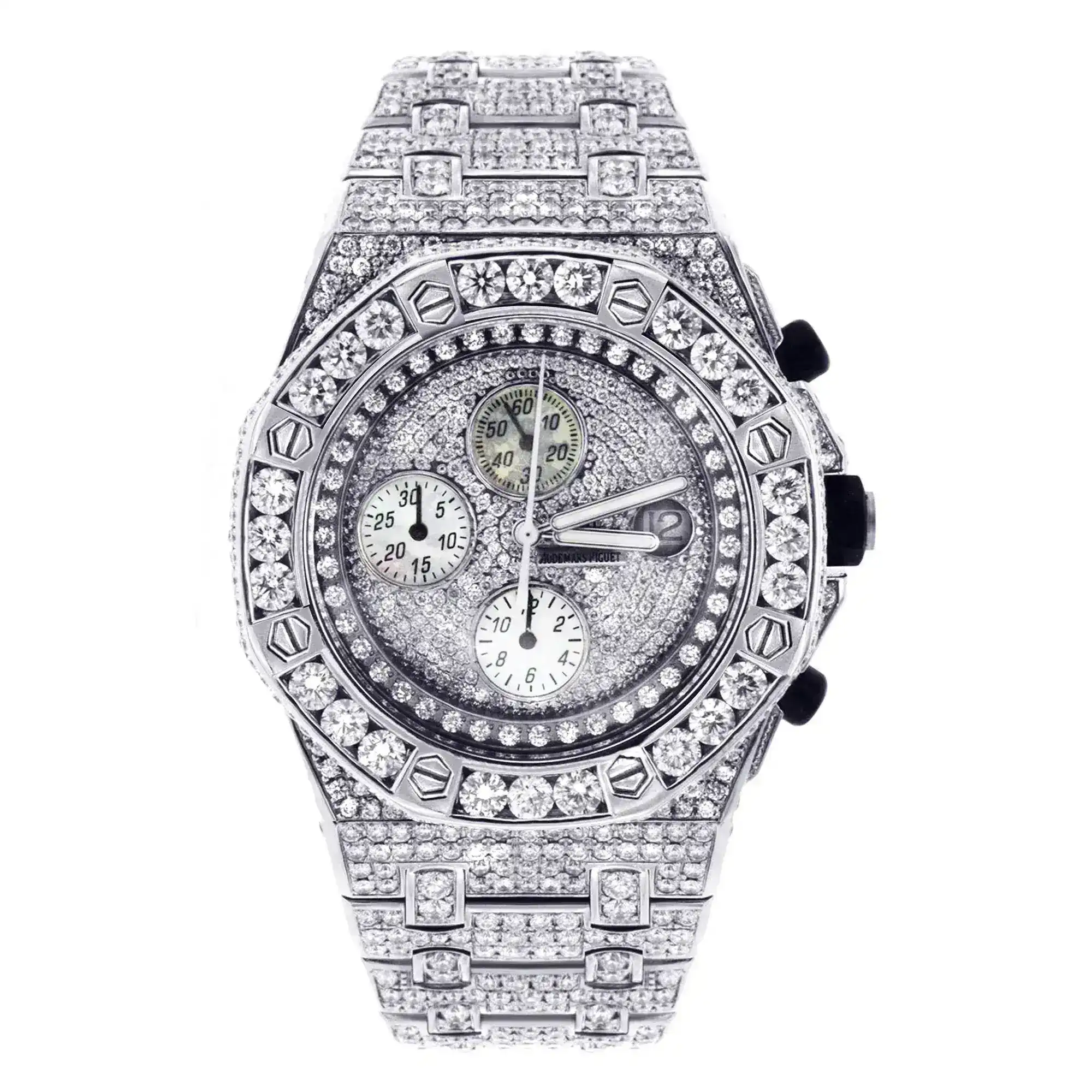 Fake Diamond Watch Iced Out Rolex Replica 049