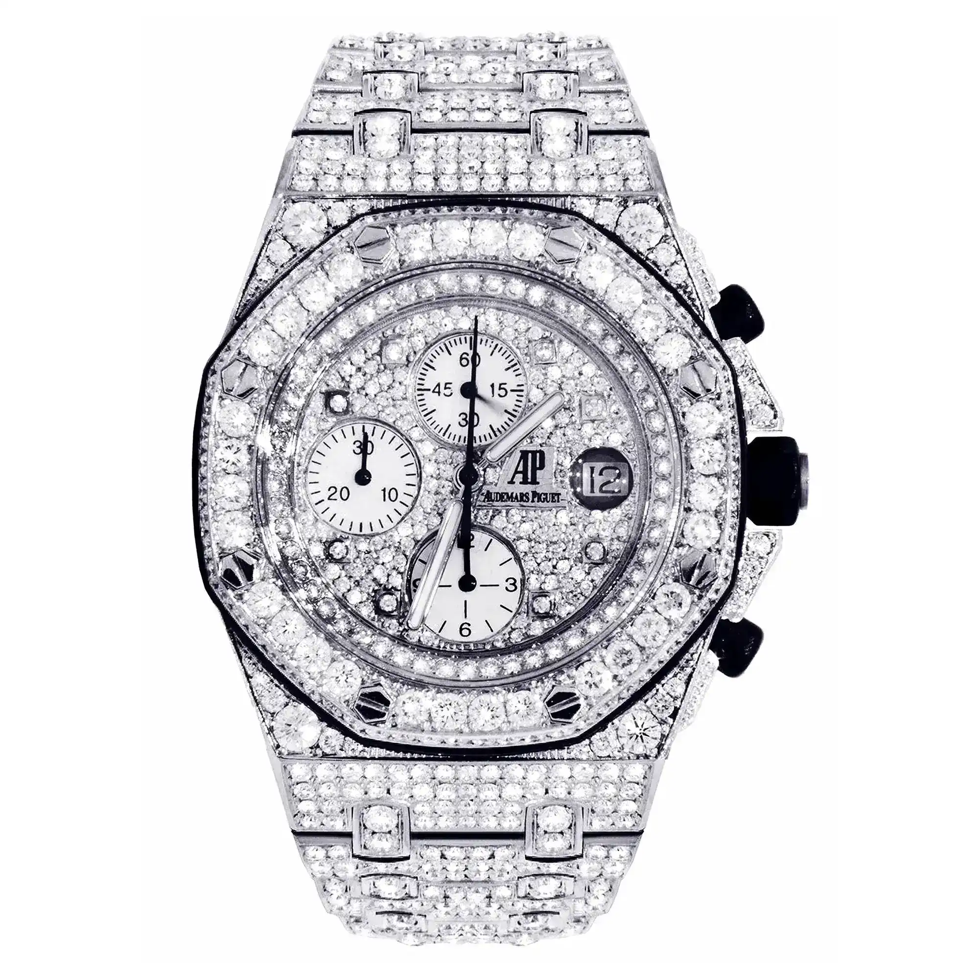 Fake Diamond Watch Iced Out Rolex Replica 050