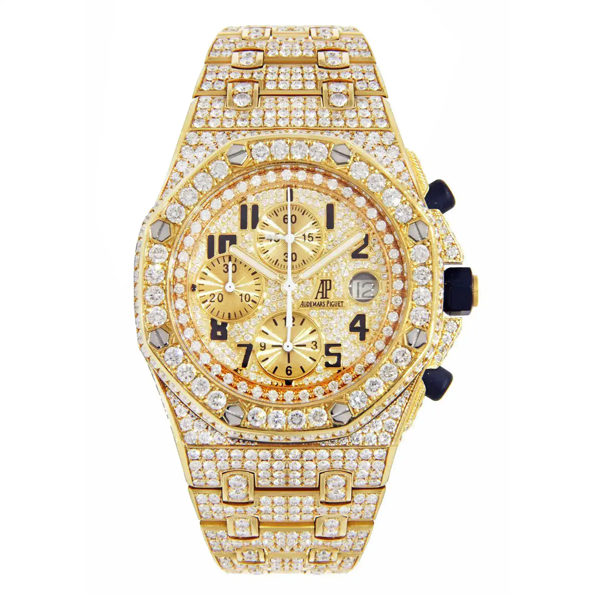 Fake Diamond Watch Iced Out Rolex Replica 051
