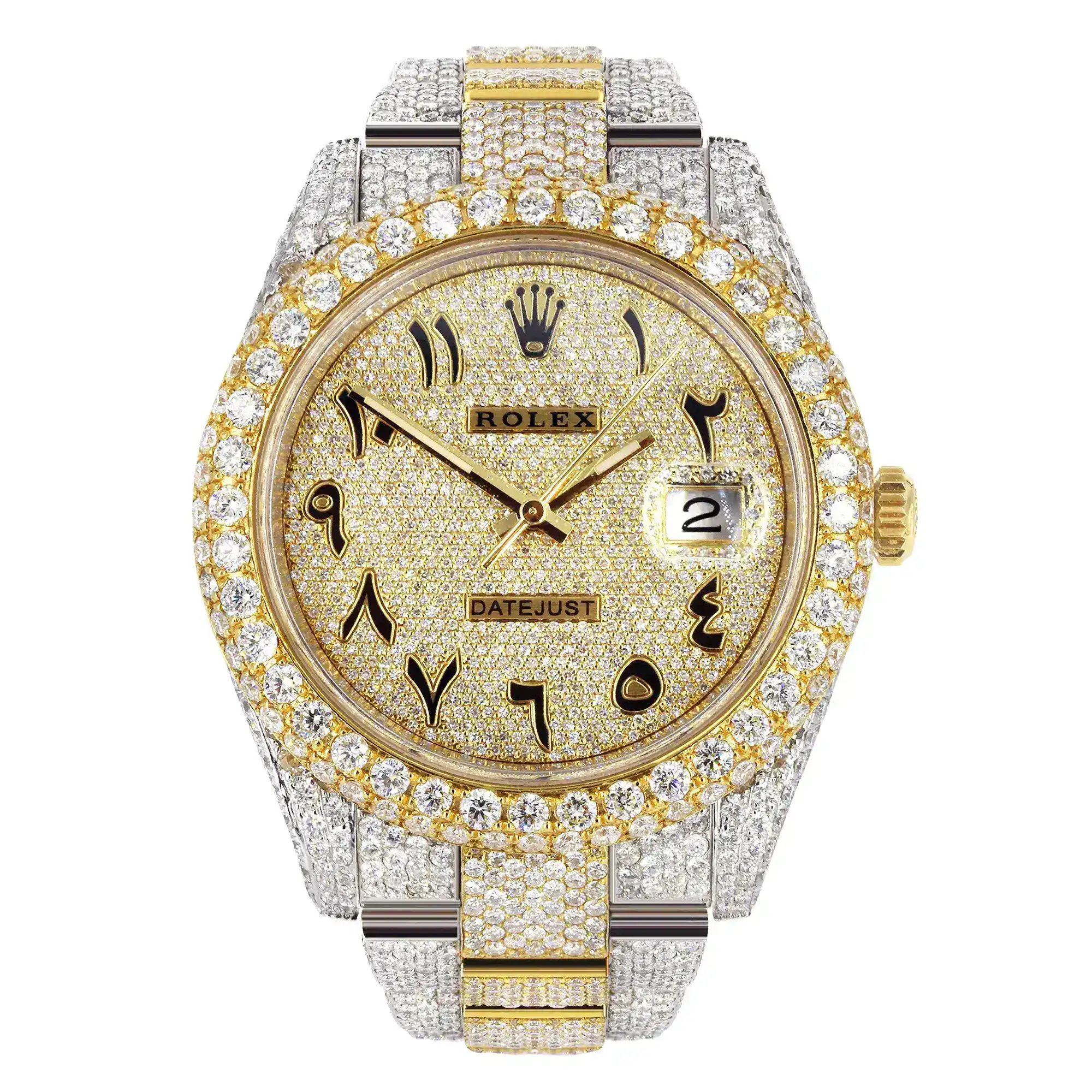 Fake Diamond Watch Iced Out Rolex Replica 054