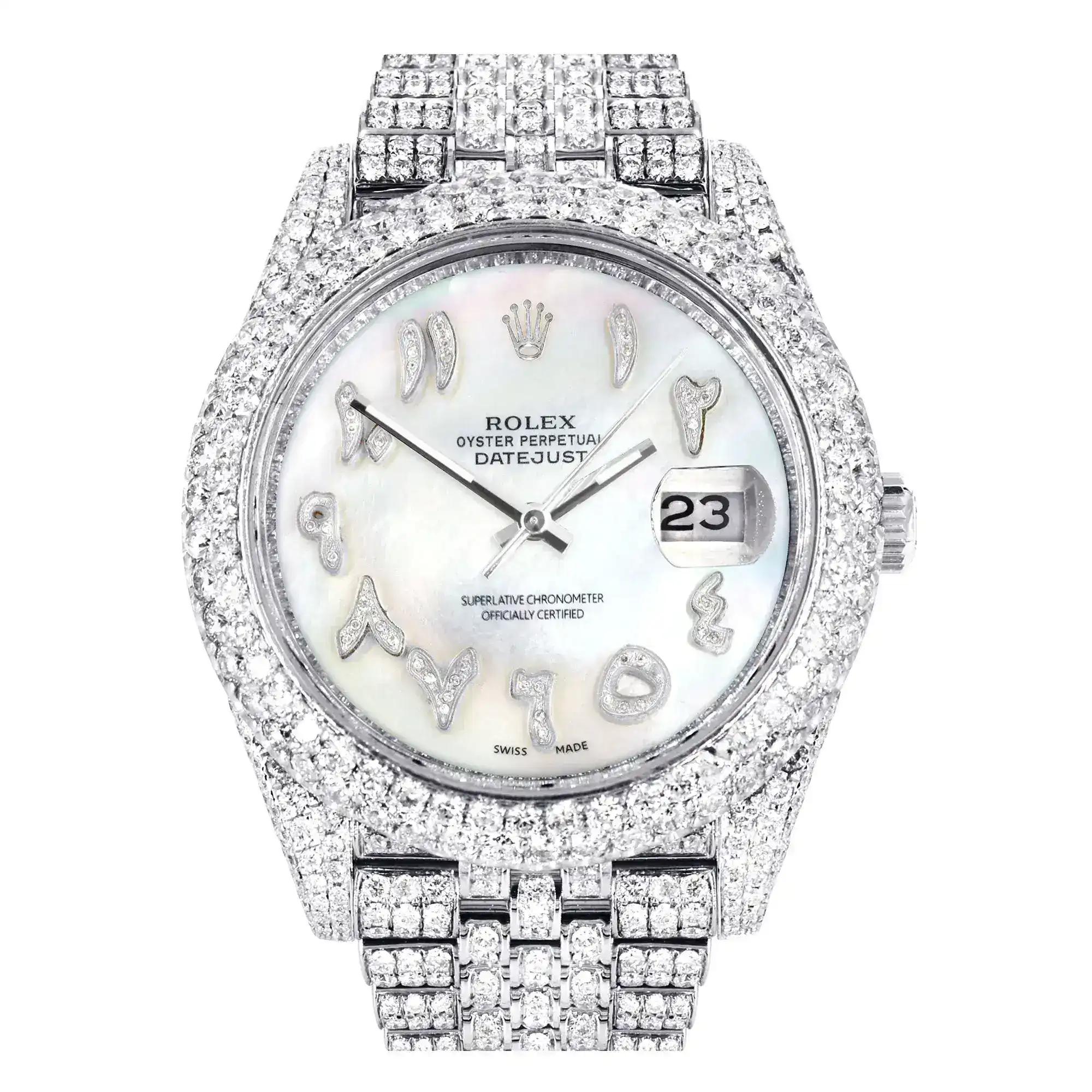 Fake Diamond Watch Iced Out Rolex Replica 067