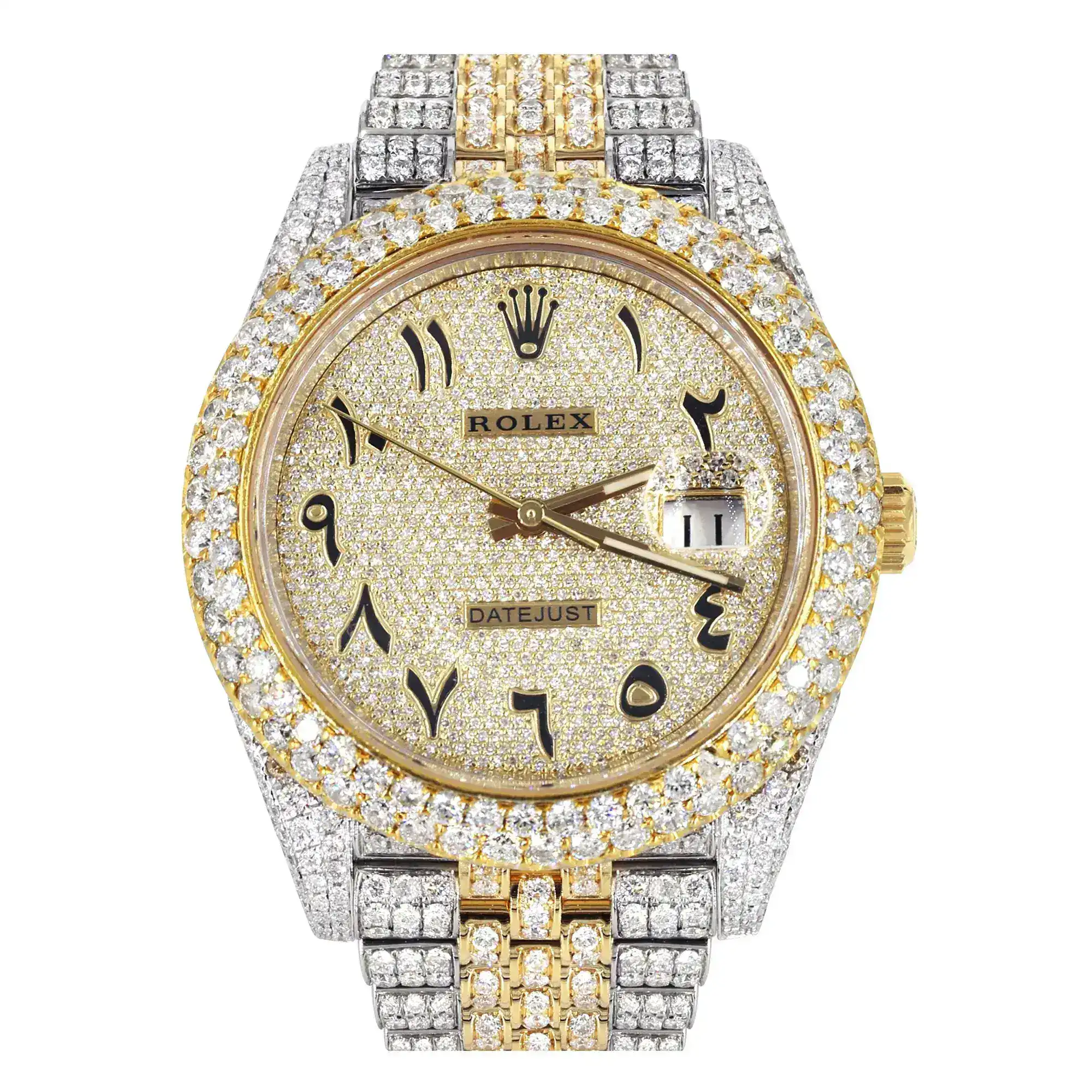 Fake Diamond Watch Iced Out Rolex Replica 079