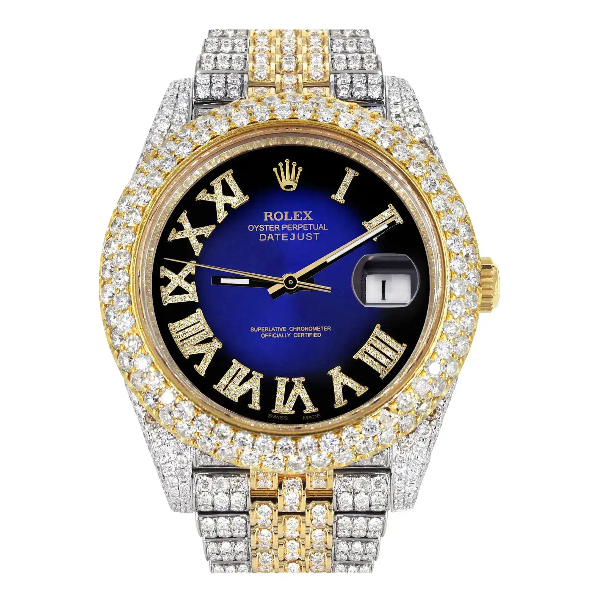 Fake Diamond Watch Iced Out Rolex Replica 087