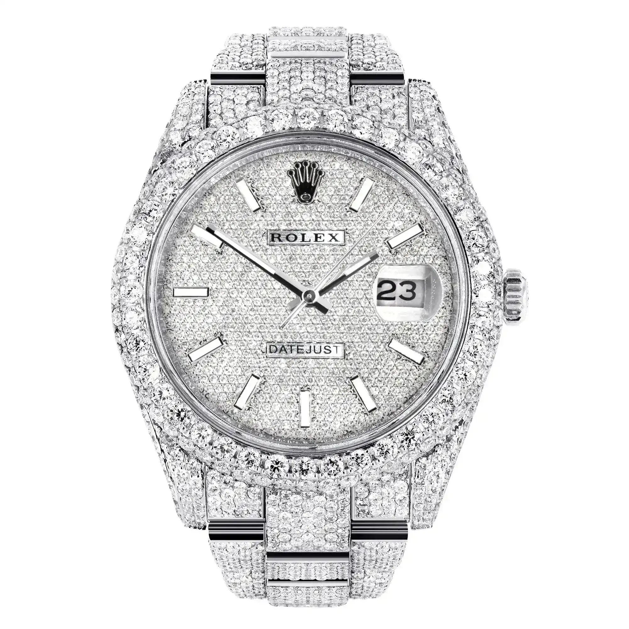 Fake Diamond Watch Iced Out Rolex Replica 098