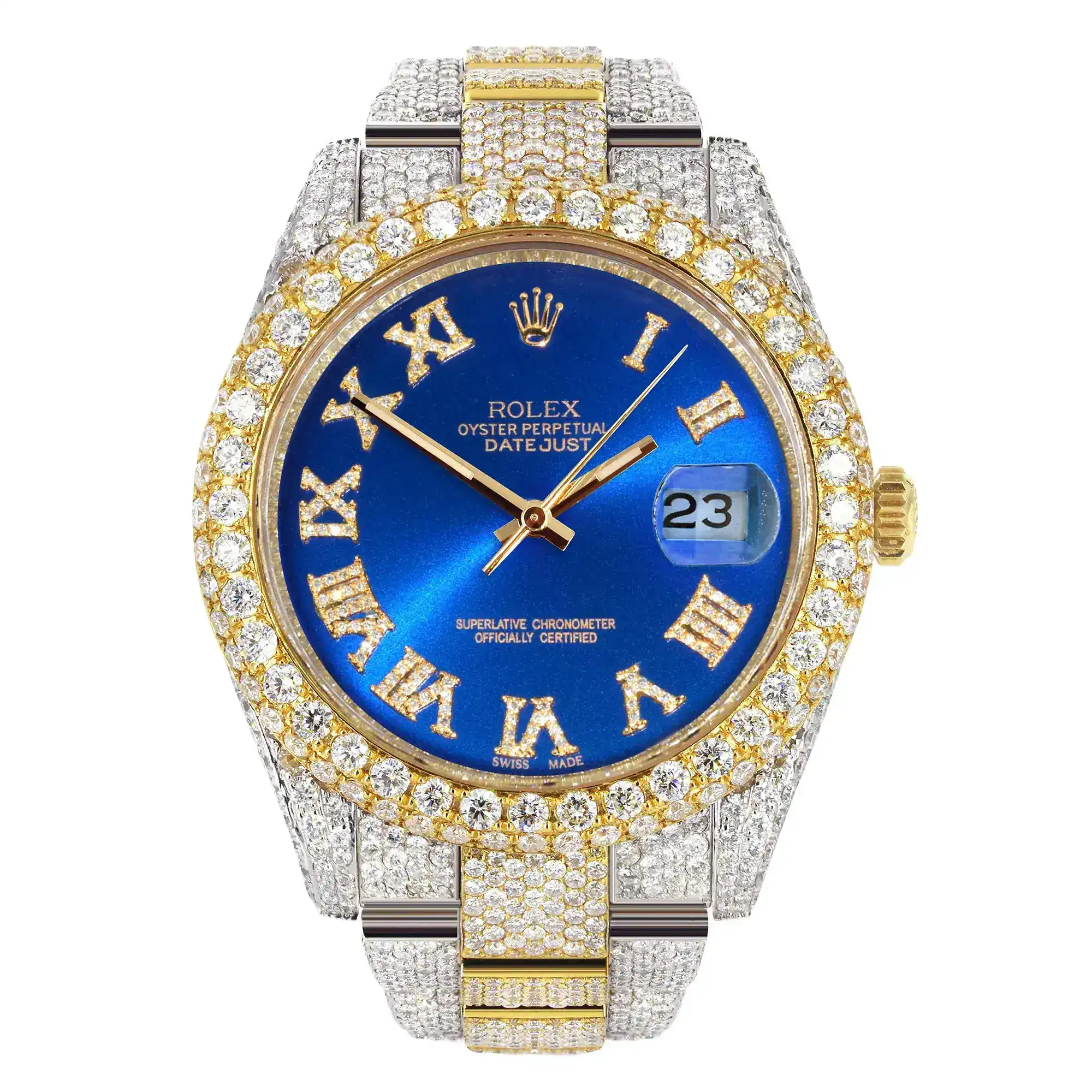 Fake Diamond Watch Iced Out Rolex Replica 111