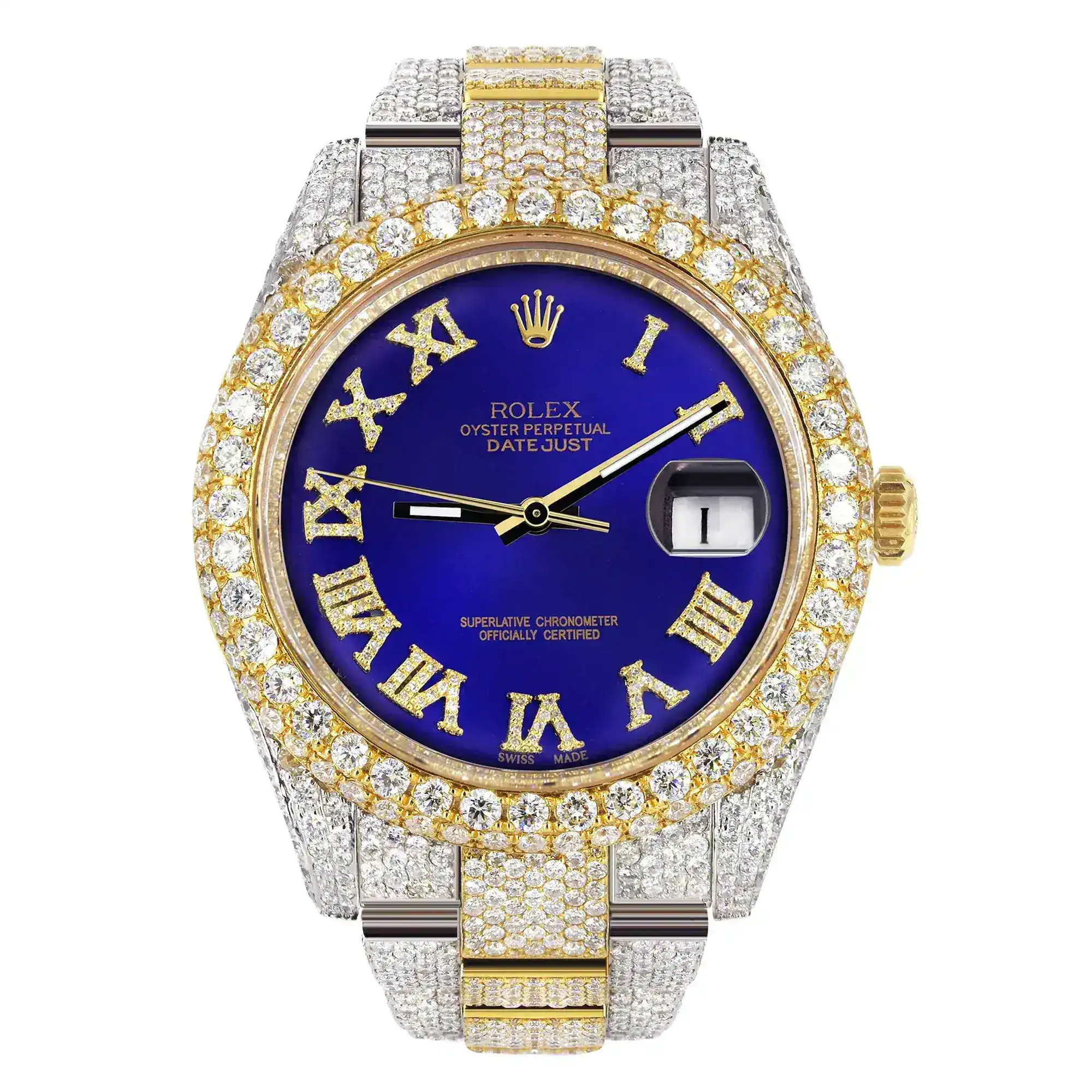 Fake Diamond Watch Iced Out Rolex Replica 118