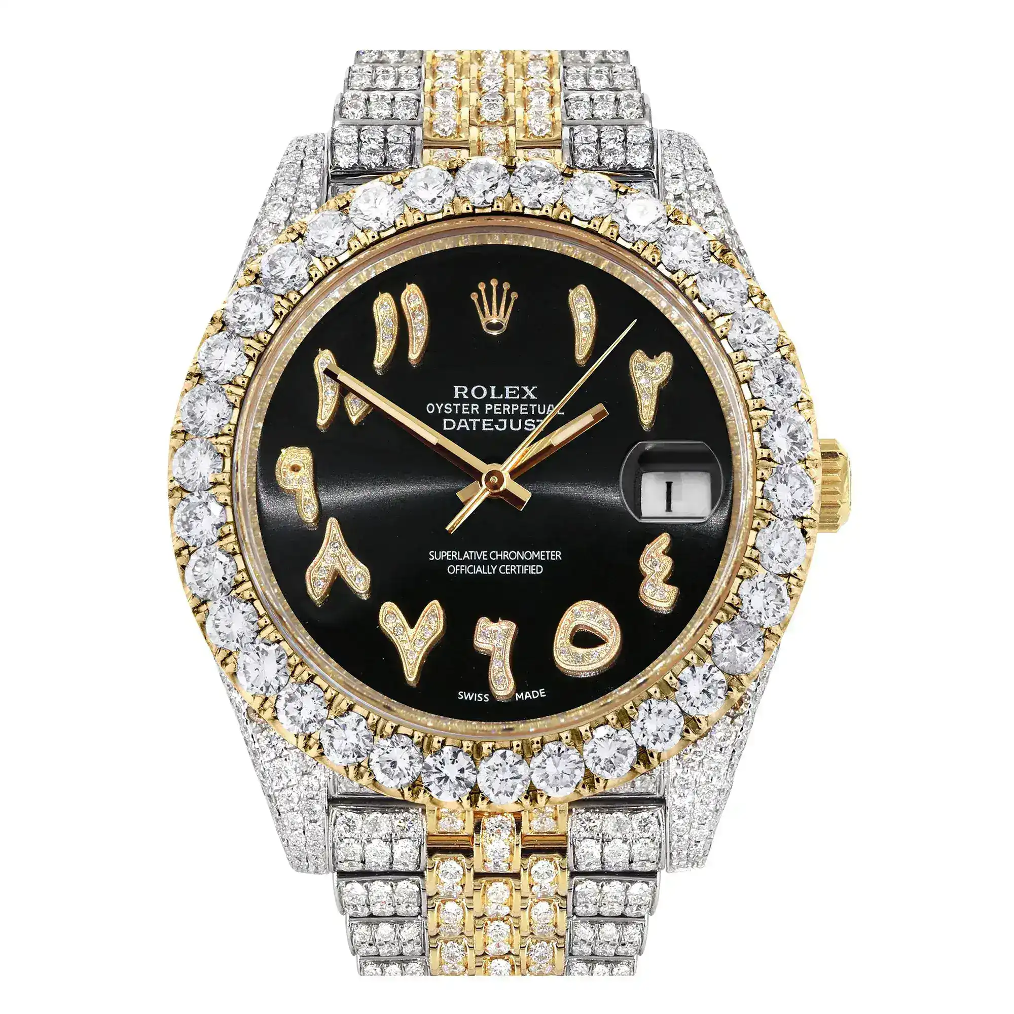 Fake Diamond Watch Iced Out Rolex Replica 119