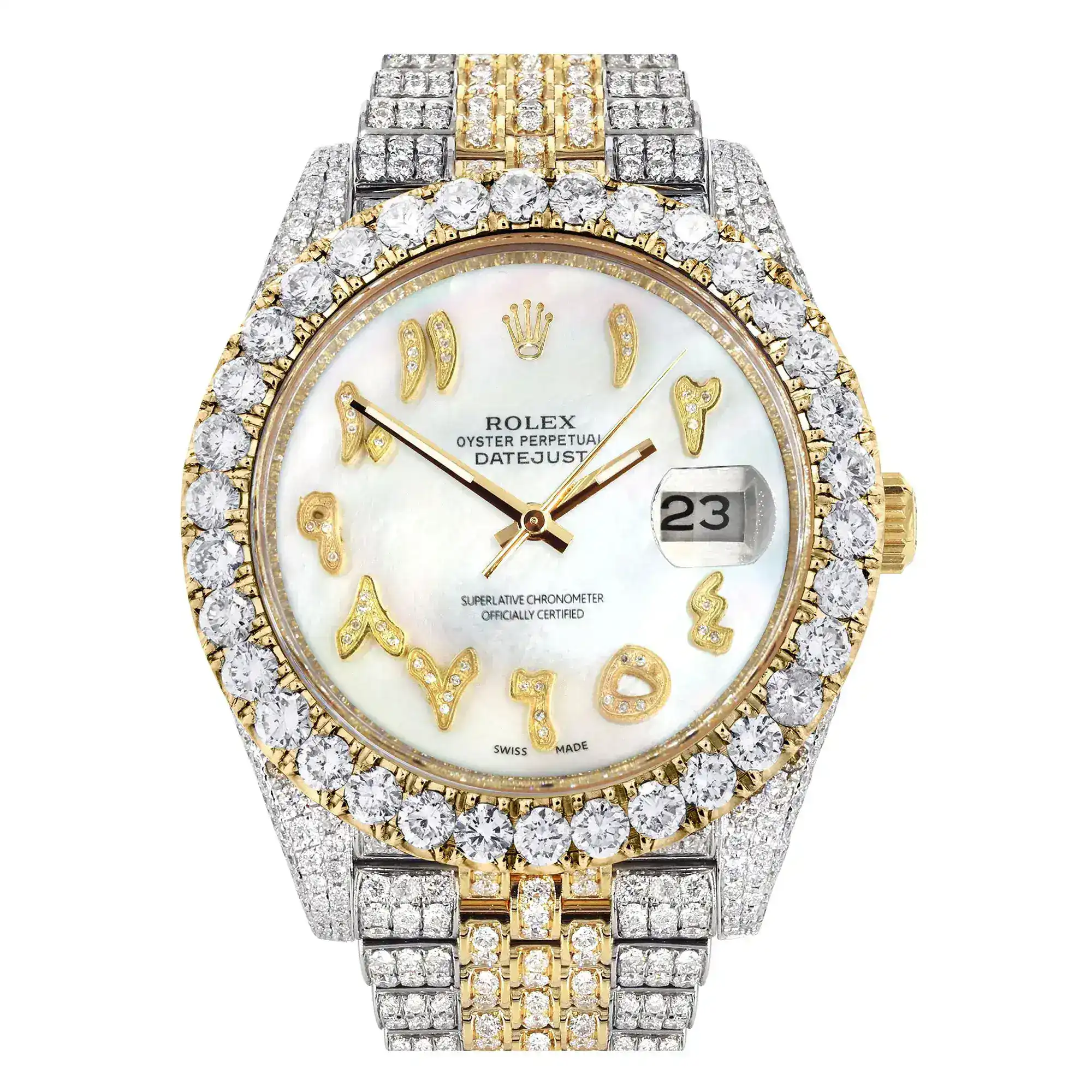 Fake Diamond Watch Iced Out Rolex Replica 126
