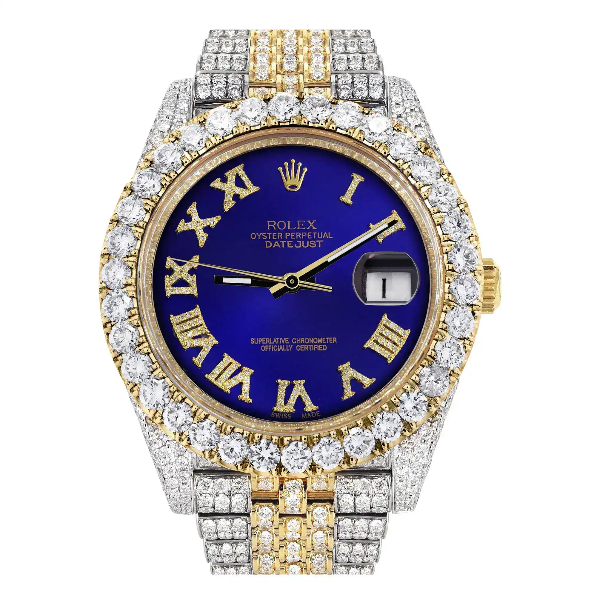 Fake Diamond Watch Iced Out Rolex Replica 131