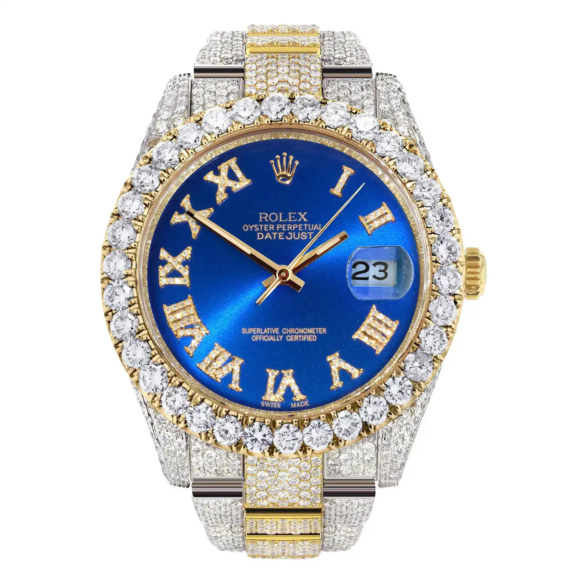 Fake Diamond Watch Iced Out Rolex Replica 137