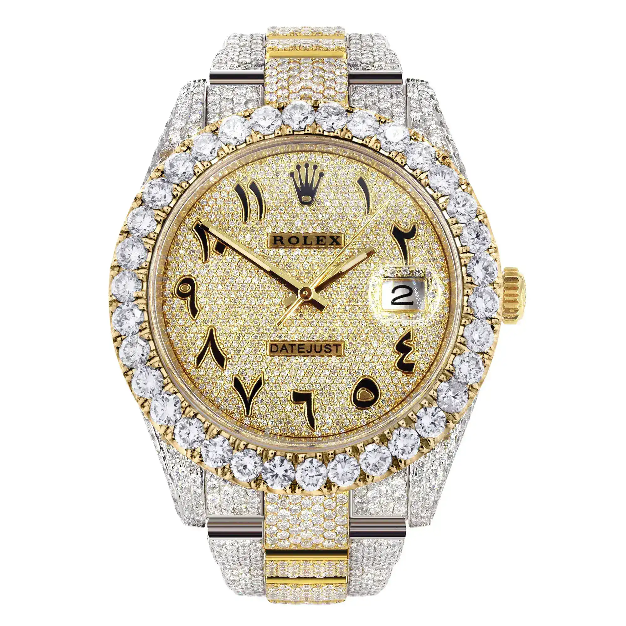 Fake Diamond Watch Iced Out Rolex Replica 139