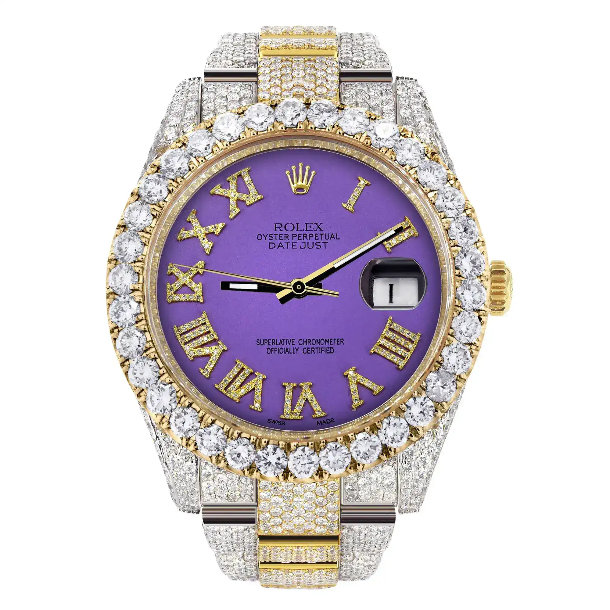 Fake Diamond Watch Iced Out Rolex Replica 142