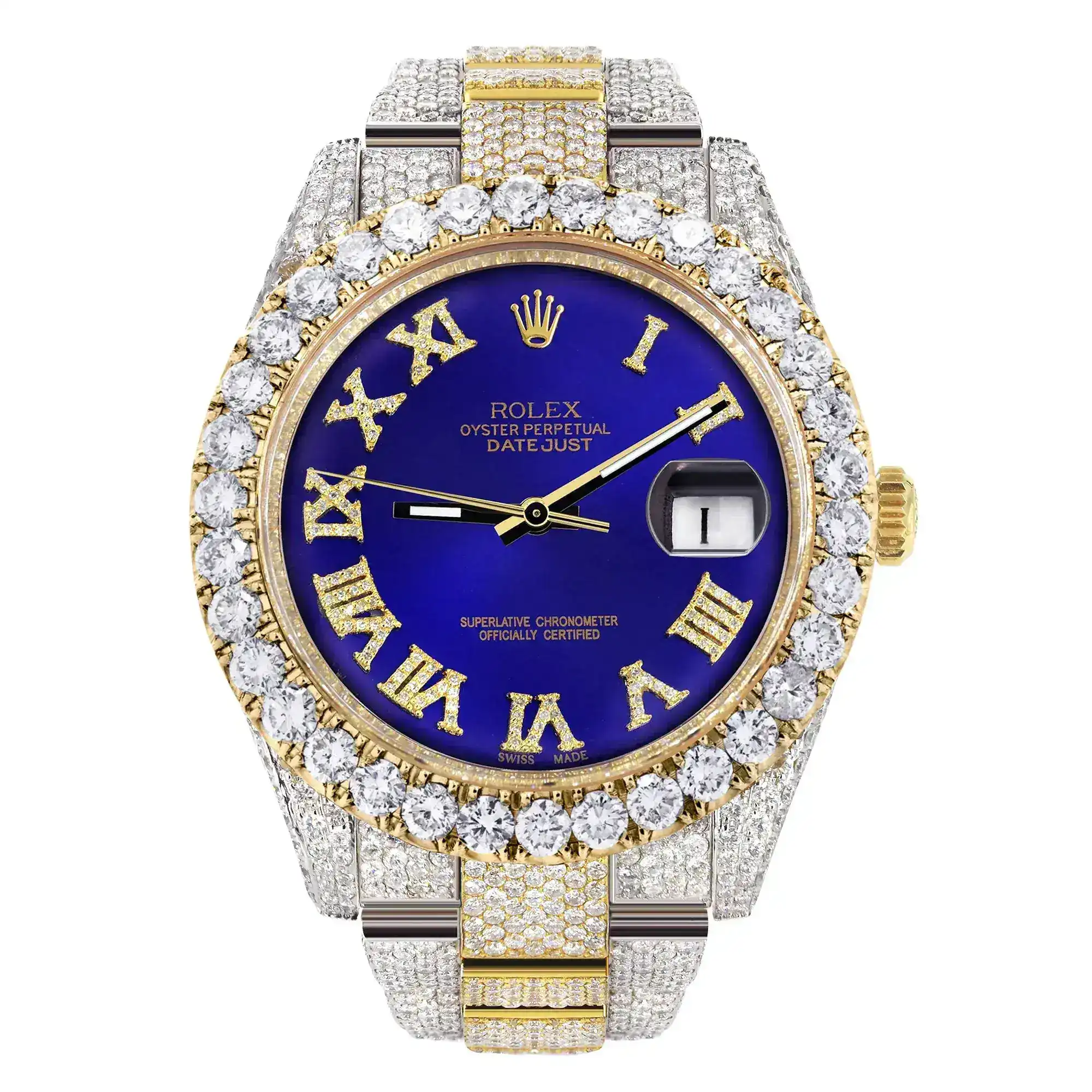 Fake Diamond Watch Iced Out Rolex Replica 144