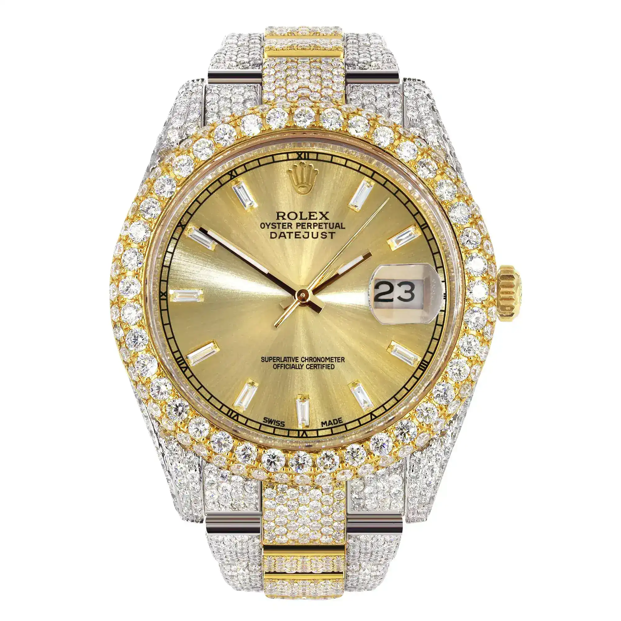 Fake Diamond Watch Iced Out Rolex Replica 149