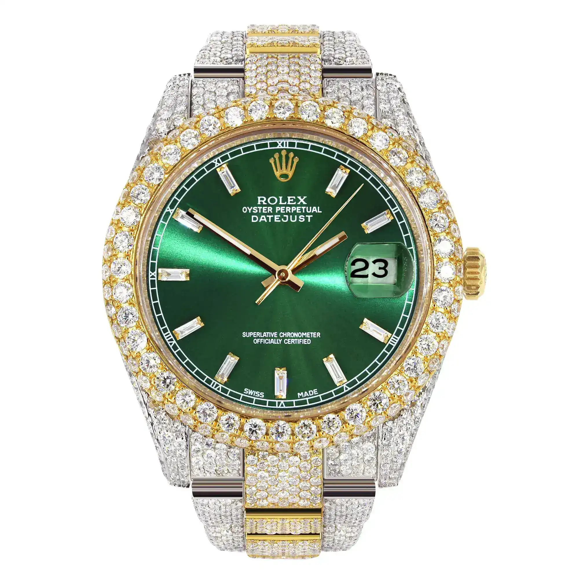 Fake Diamond Watch Iced Out Rolex Replica 150