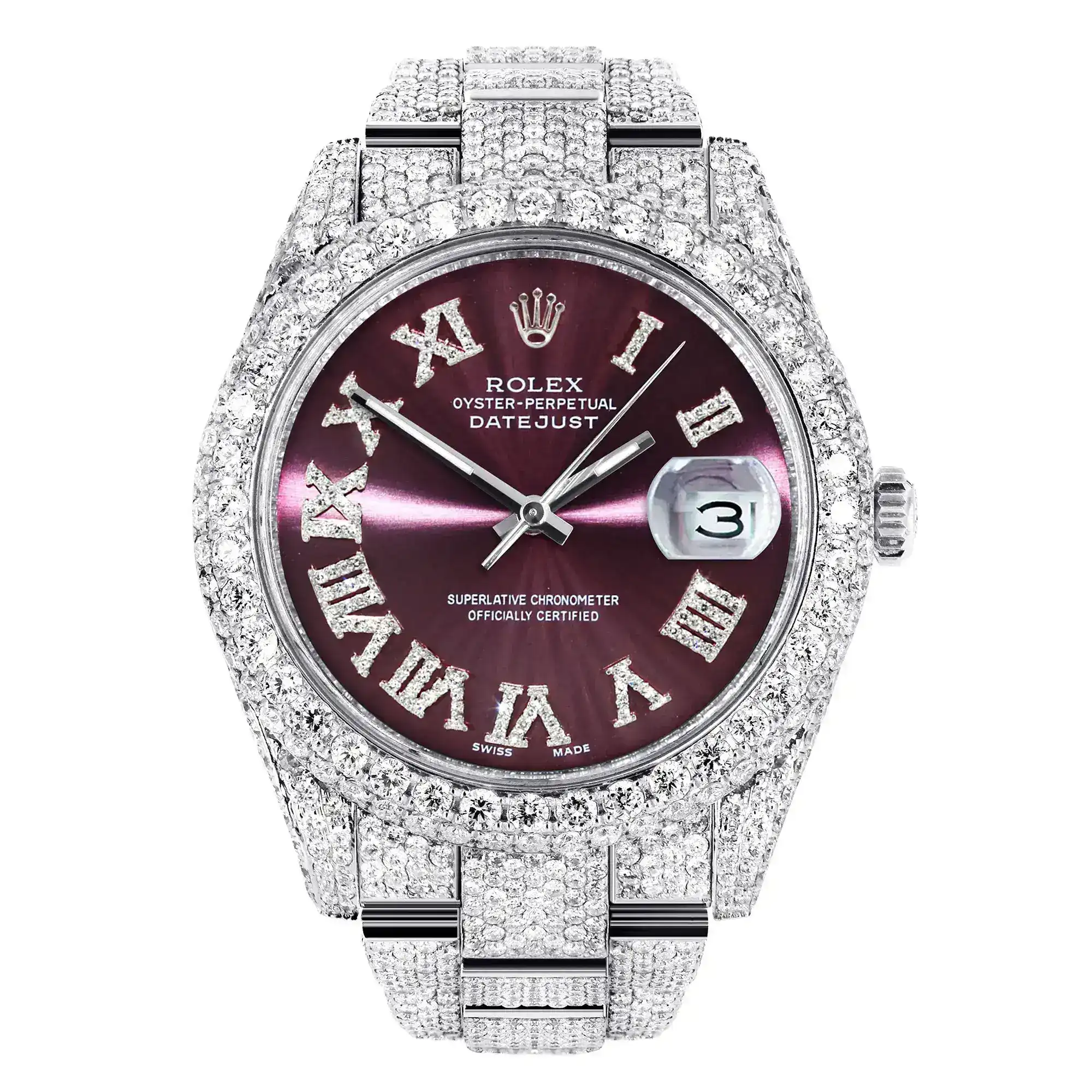 Fake Diamond Watch Iced Out Rolex Replica 161