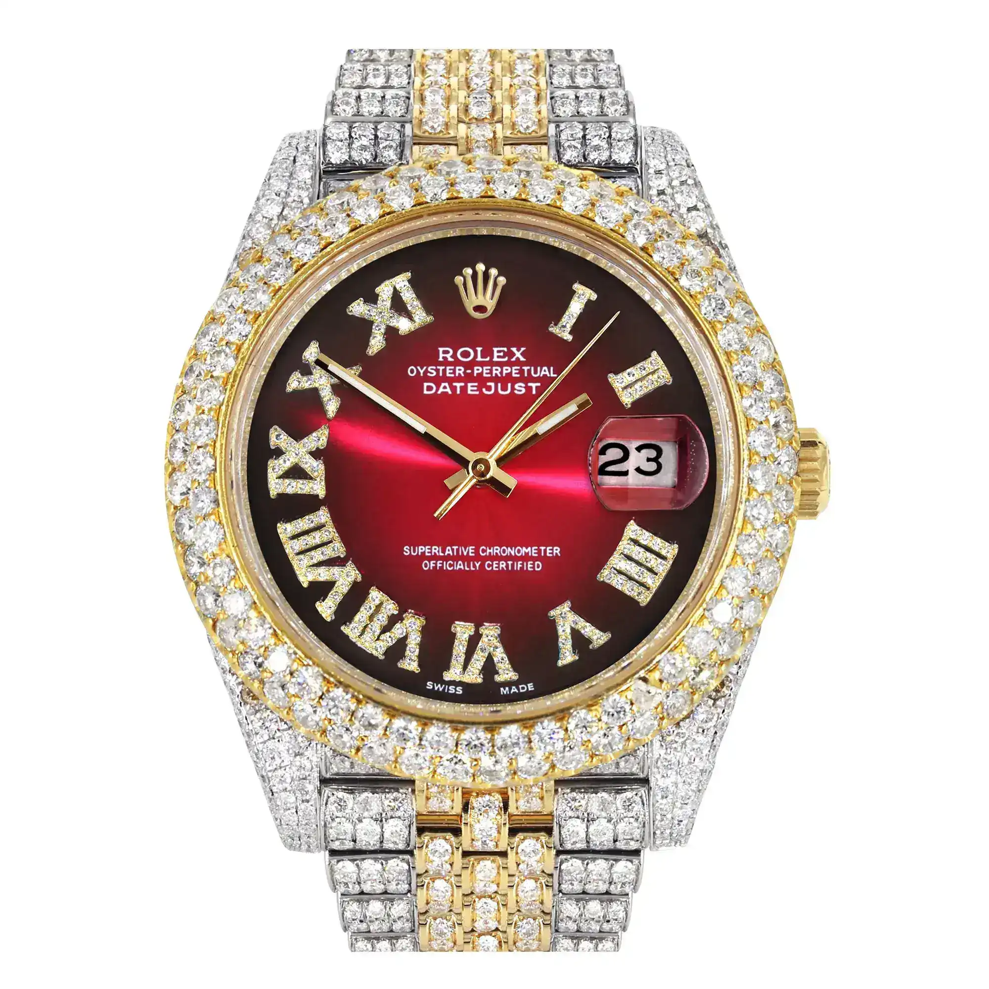 Fake Diamond Watch Iced Out Rolex Replica 167