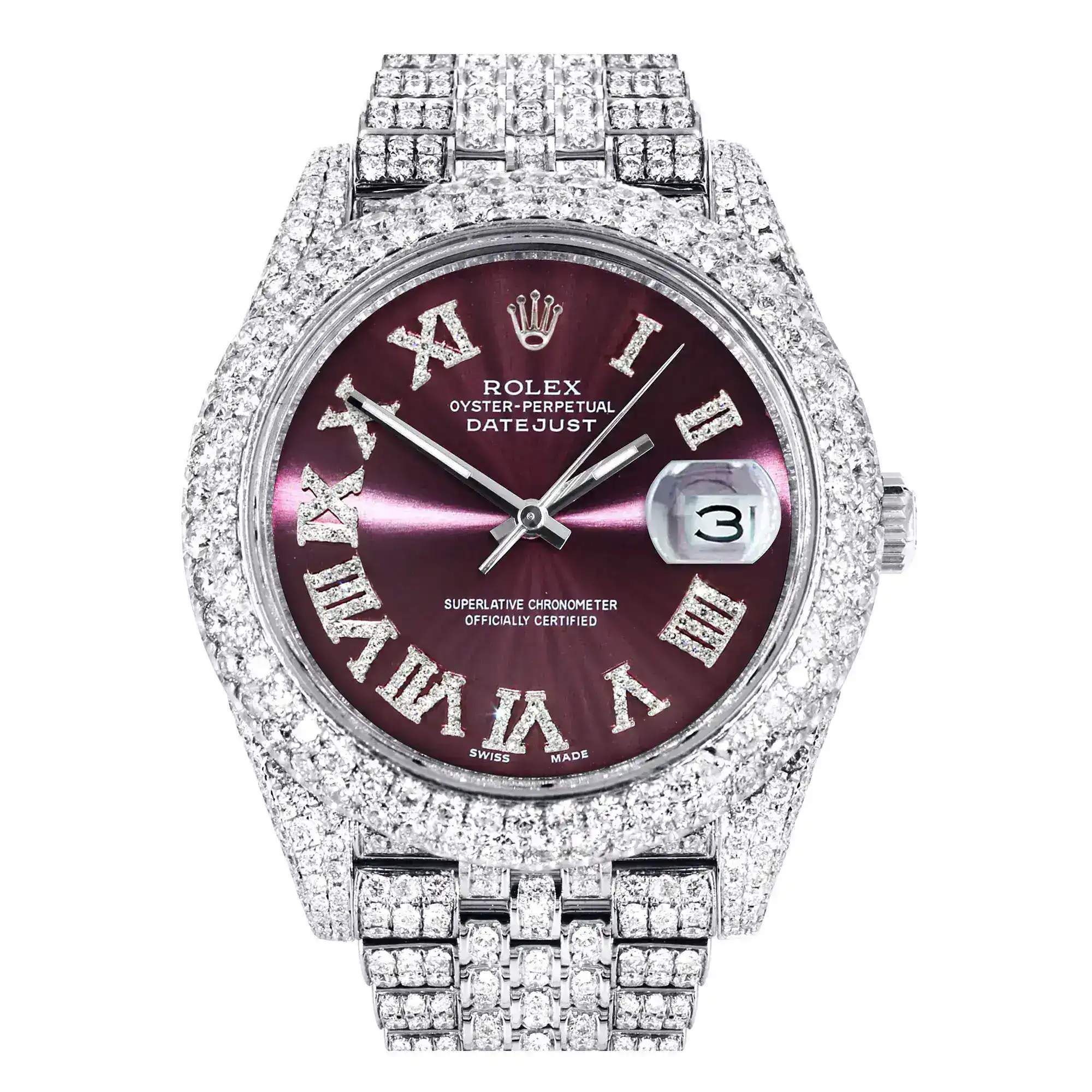 Fake Diamond Watch Iced Out Rolex Replica 174