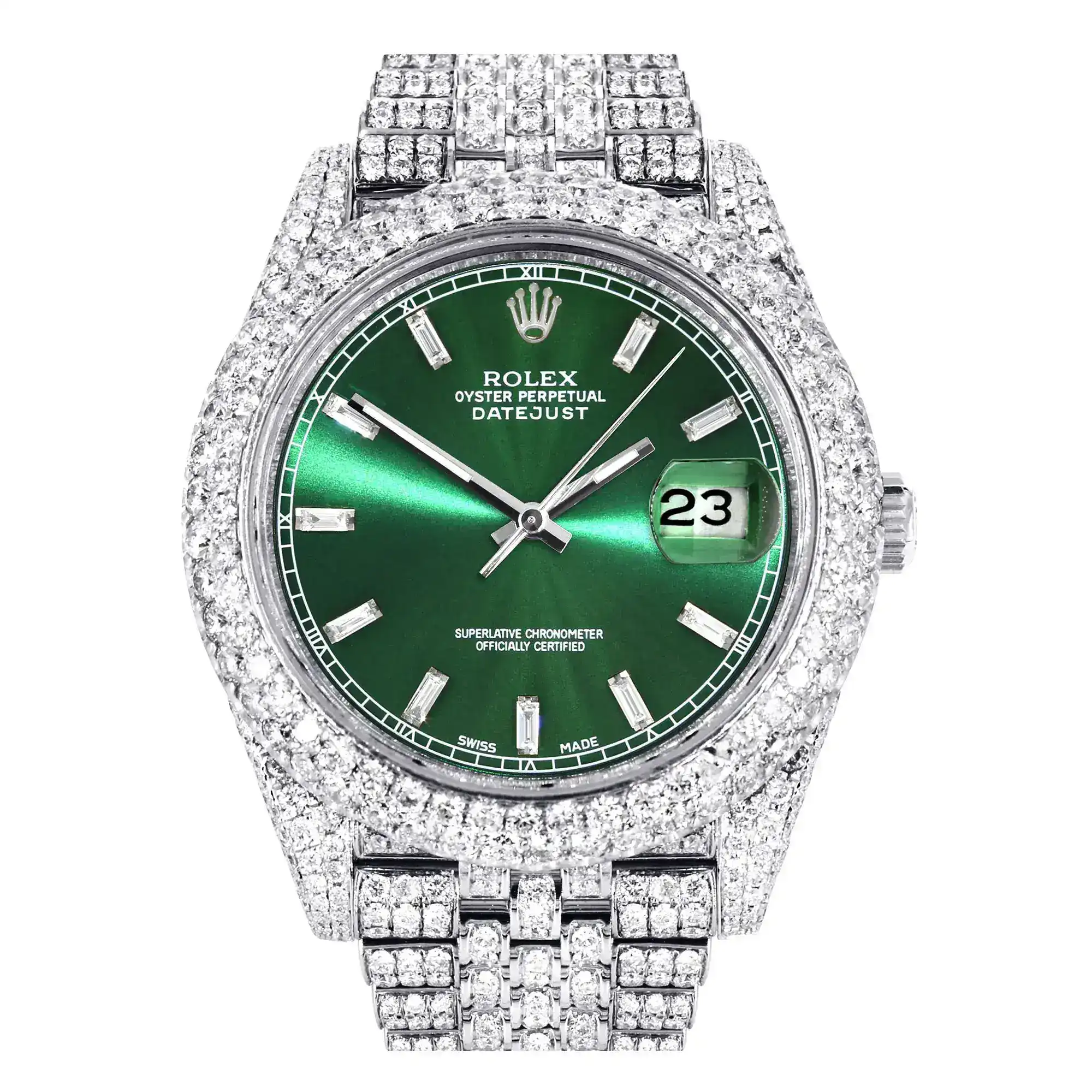 Fake Diamond Watch Iced Out Rolex Replica 179
