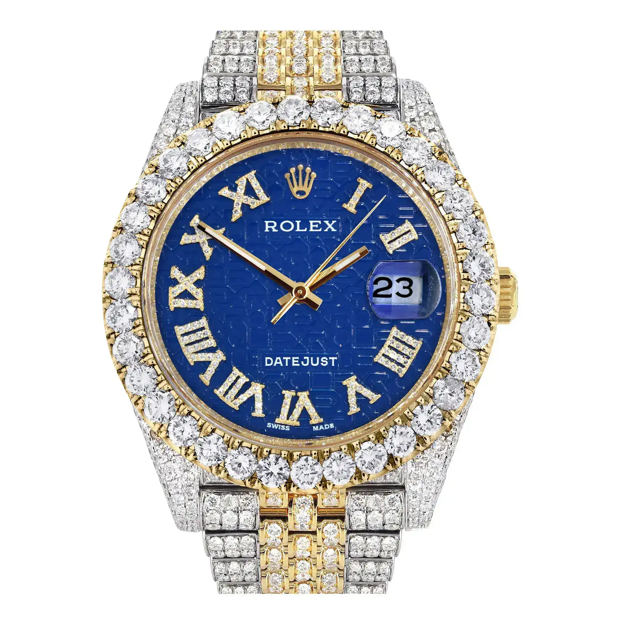 Fake Diamond Watch Iced Out Rolex Replica 180
